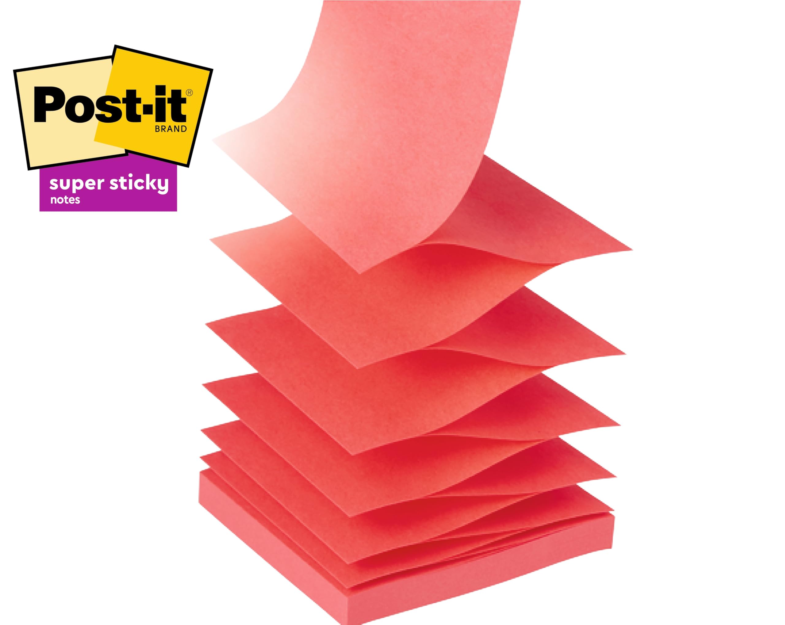 Post-it Z-Notes Dispenser - Cat Shape, Pink | 1 Pad (90 Sheets) | 76mm x 76mm 5