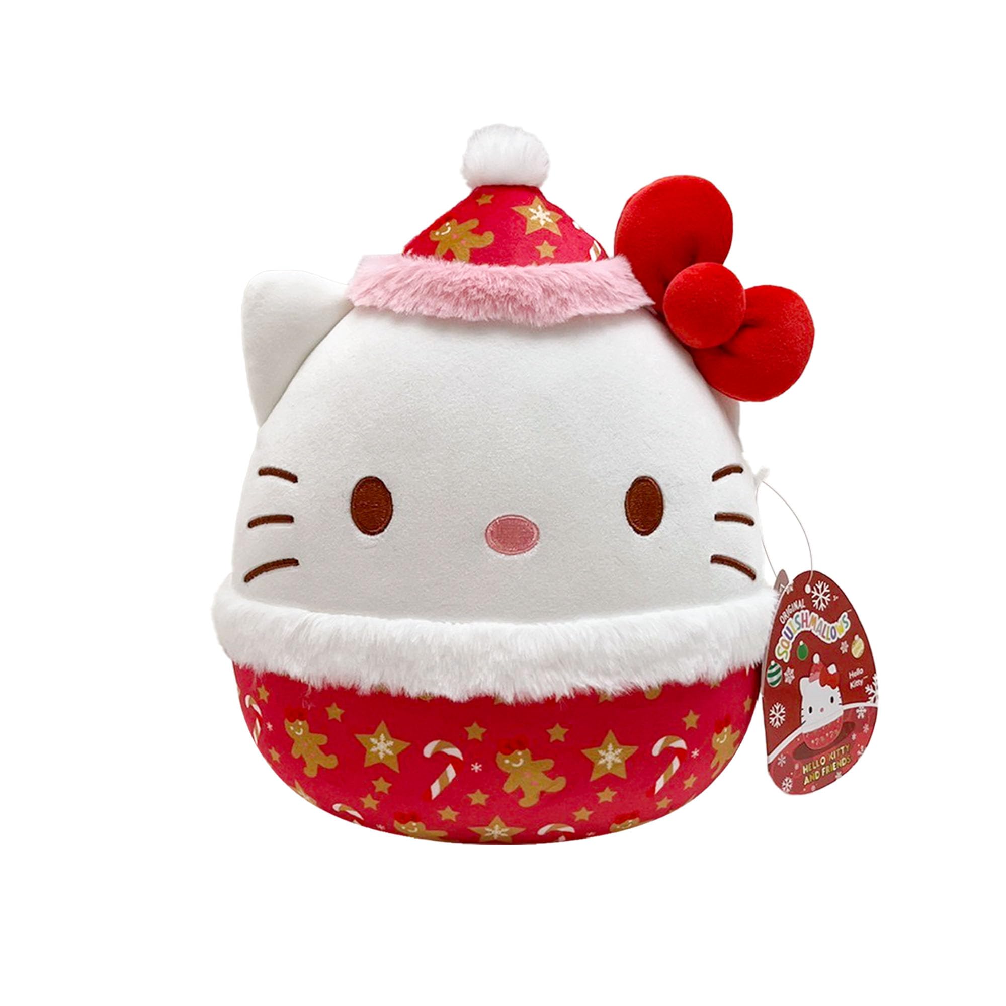 Squishmallows x Sanrio 8-Inch Hello Kitty Plush - Holiday 2025 Limited Edition Collectible Stuffed Animal for Kids 3+ 6