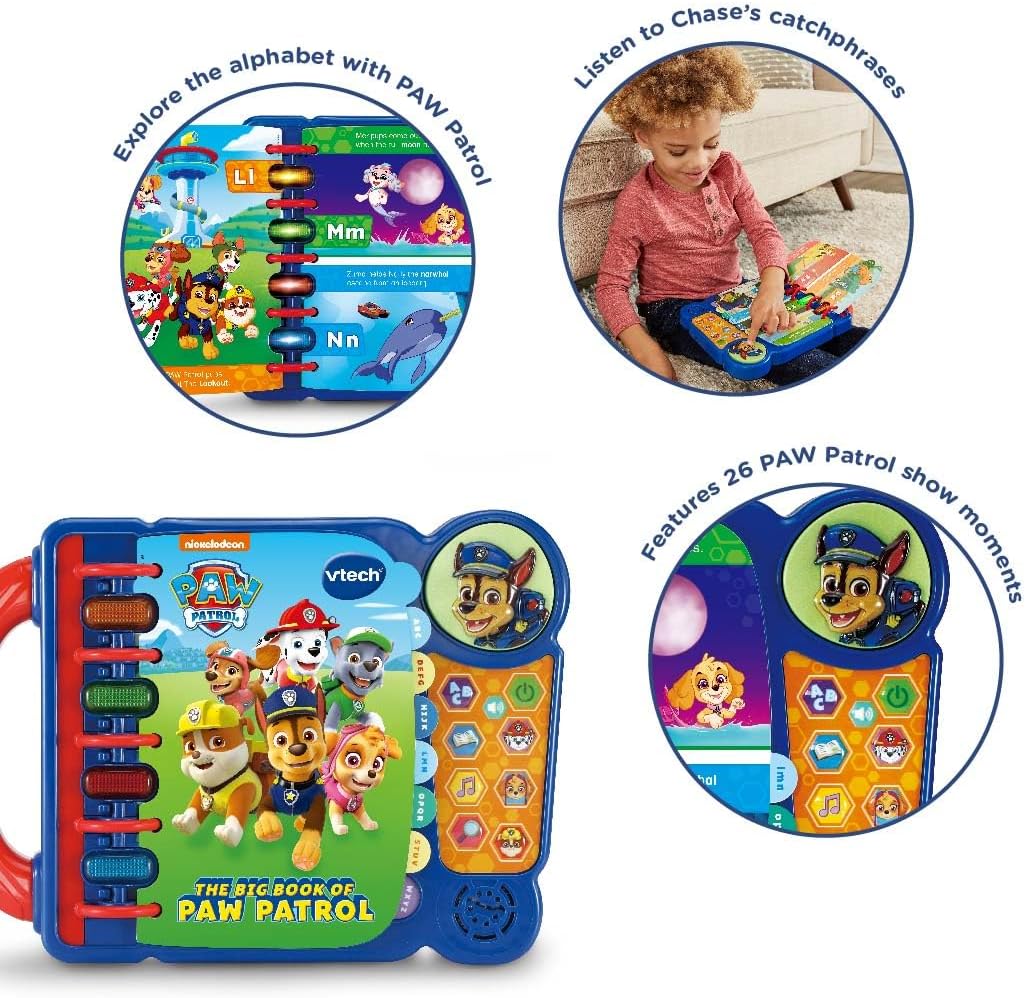 VTech PAW Patrol: The Big Book of PAW Patrol - Interactive Alphabet Learning for Kids 2-5 Years