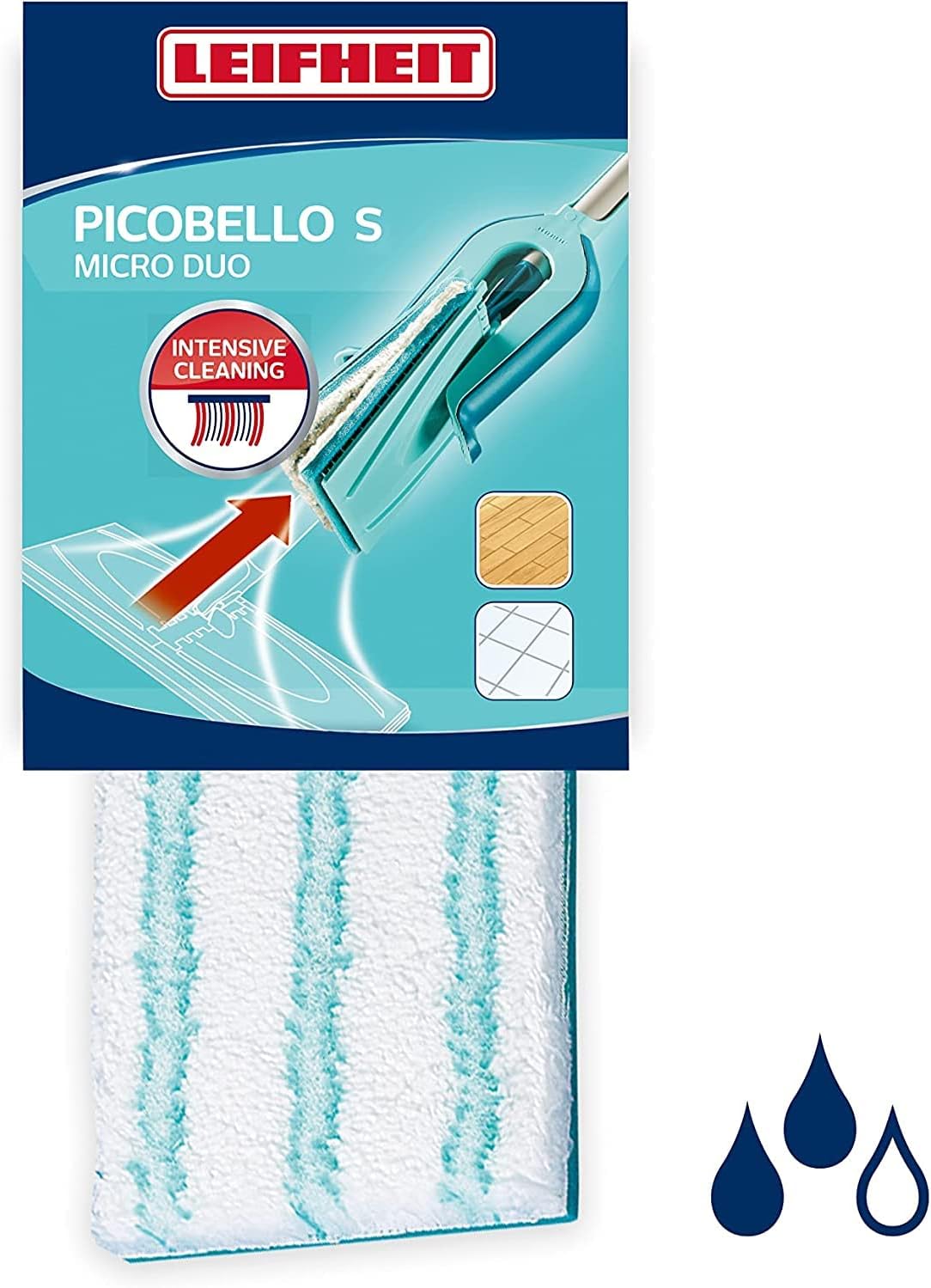 Leifheit - Wiping Pad Picobello S Micro Duo Replacement Mop Head