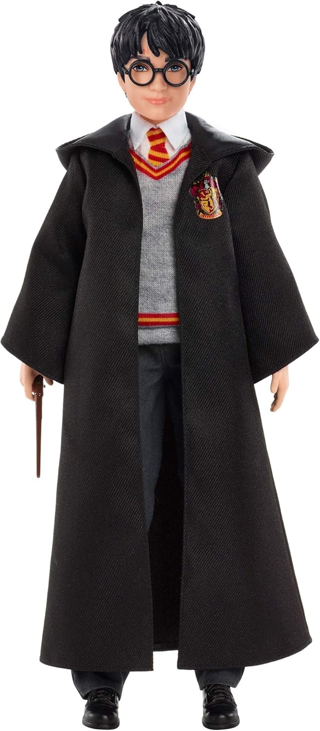 Harry Potter Action Figure with Hogwarts Uniform, Gryffindor Robe & Wand - 11-Point Articulated Doll for Imaginative Play 3