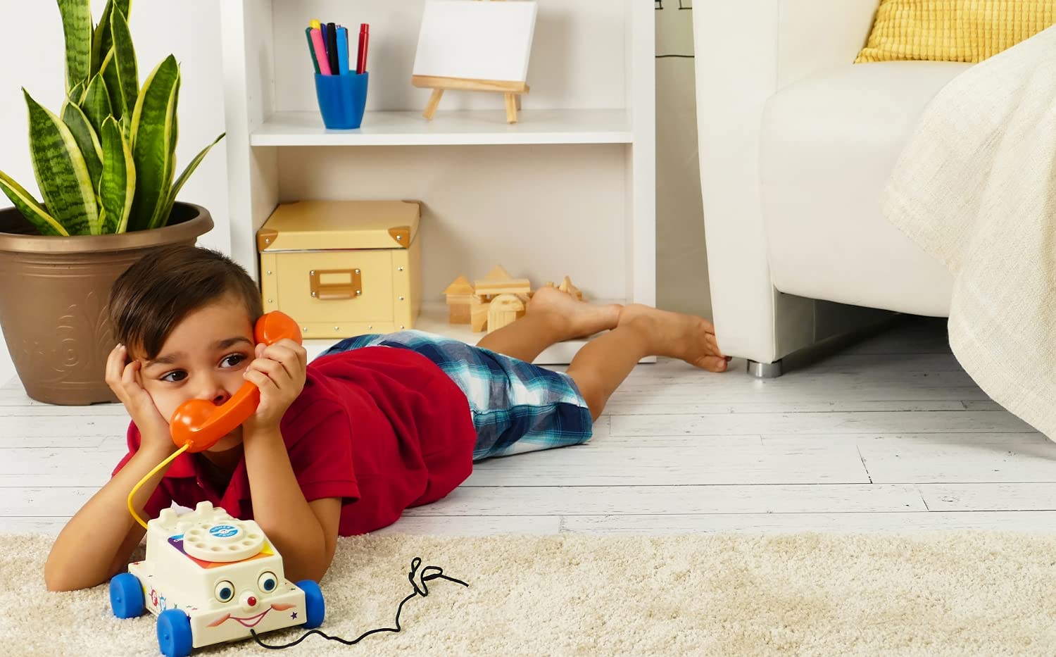 Fisher Price Chatter Telephone - Retro Push Along Toy for Toddlers 12M+ 6