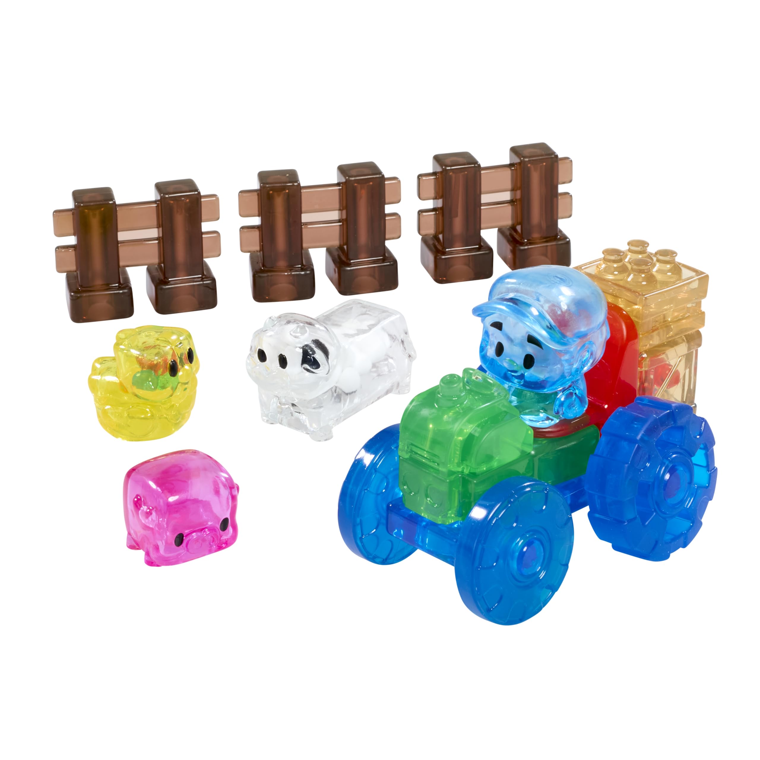 Jelly Blox Farm Set - Squishy Building Blocks for Toddlers 2+ 4