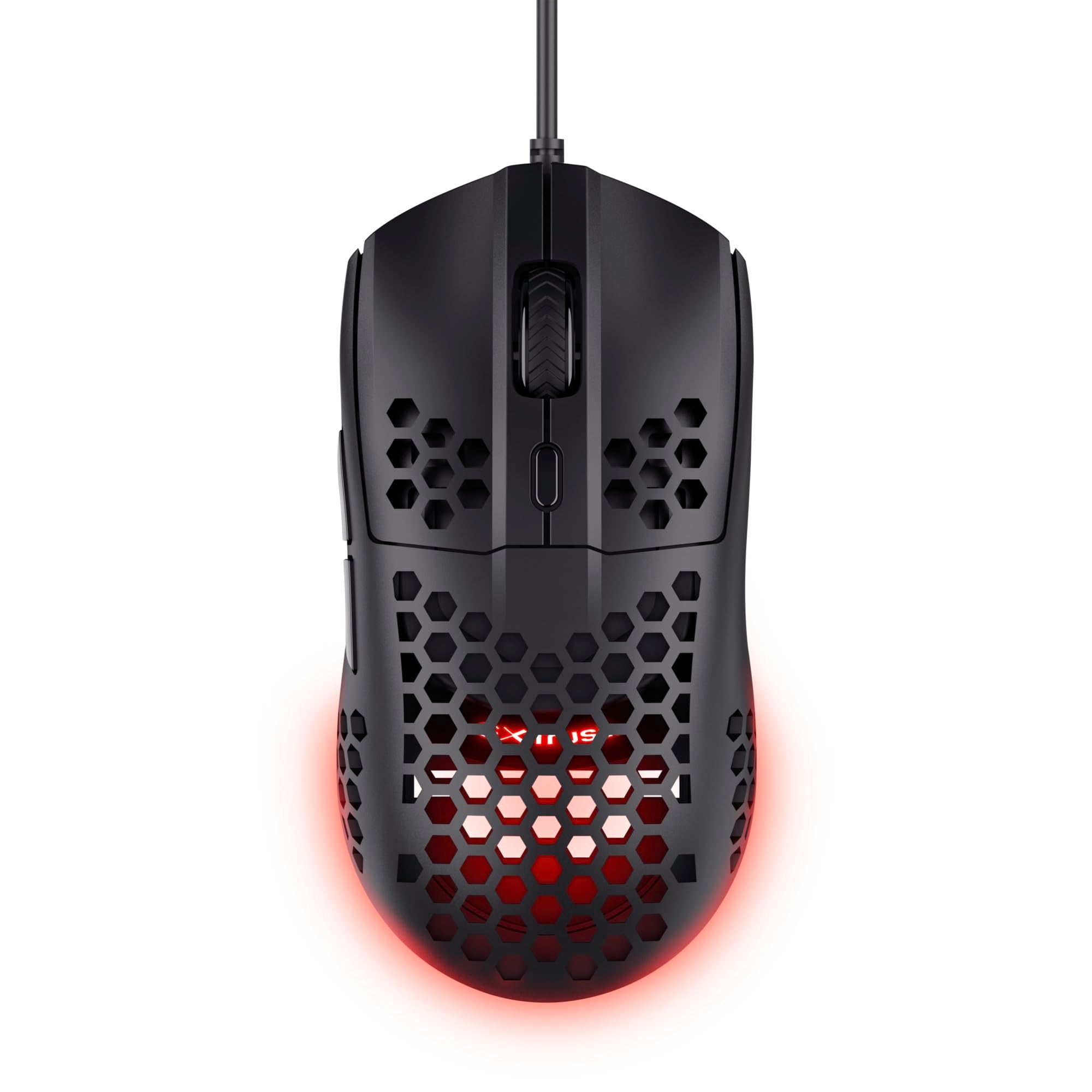 Trust Gaming GXT 928 Helox Superlight Wired Gaming Mouse 65g with RGB Lighting & Adjustable DPI 12