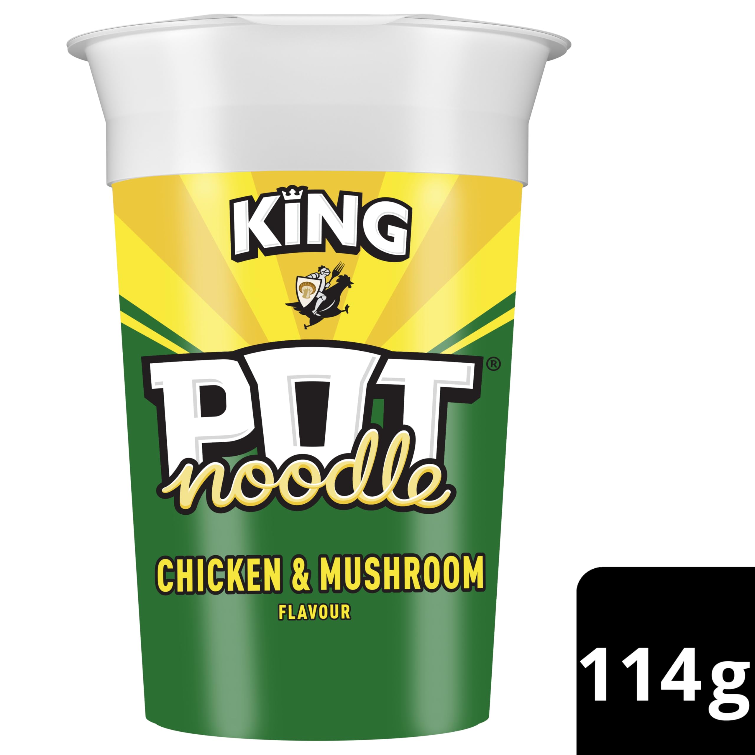 Pot Noodle King Hühnchen &amp; Pilz Instant-Nudel-Snack 114g 3