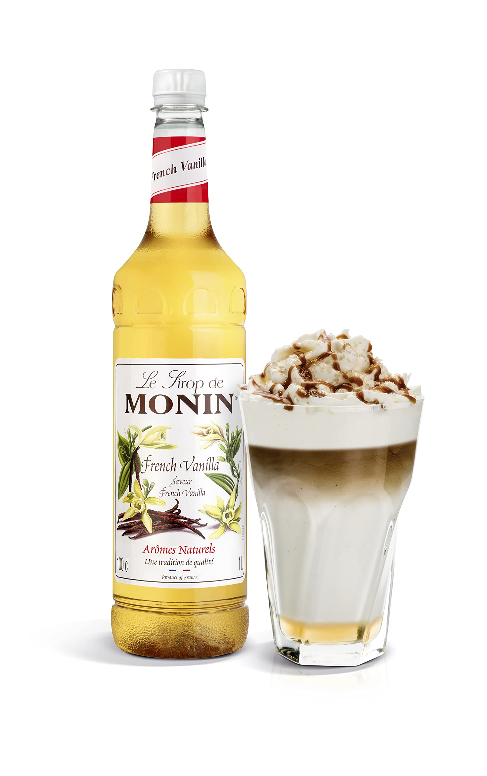 MONIN French Vanilla Syrup 1L - Vegan, Allergen-Free, Natural Flavours for Coffee & Cocktails 5