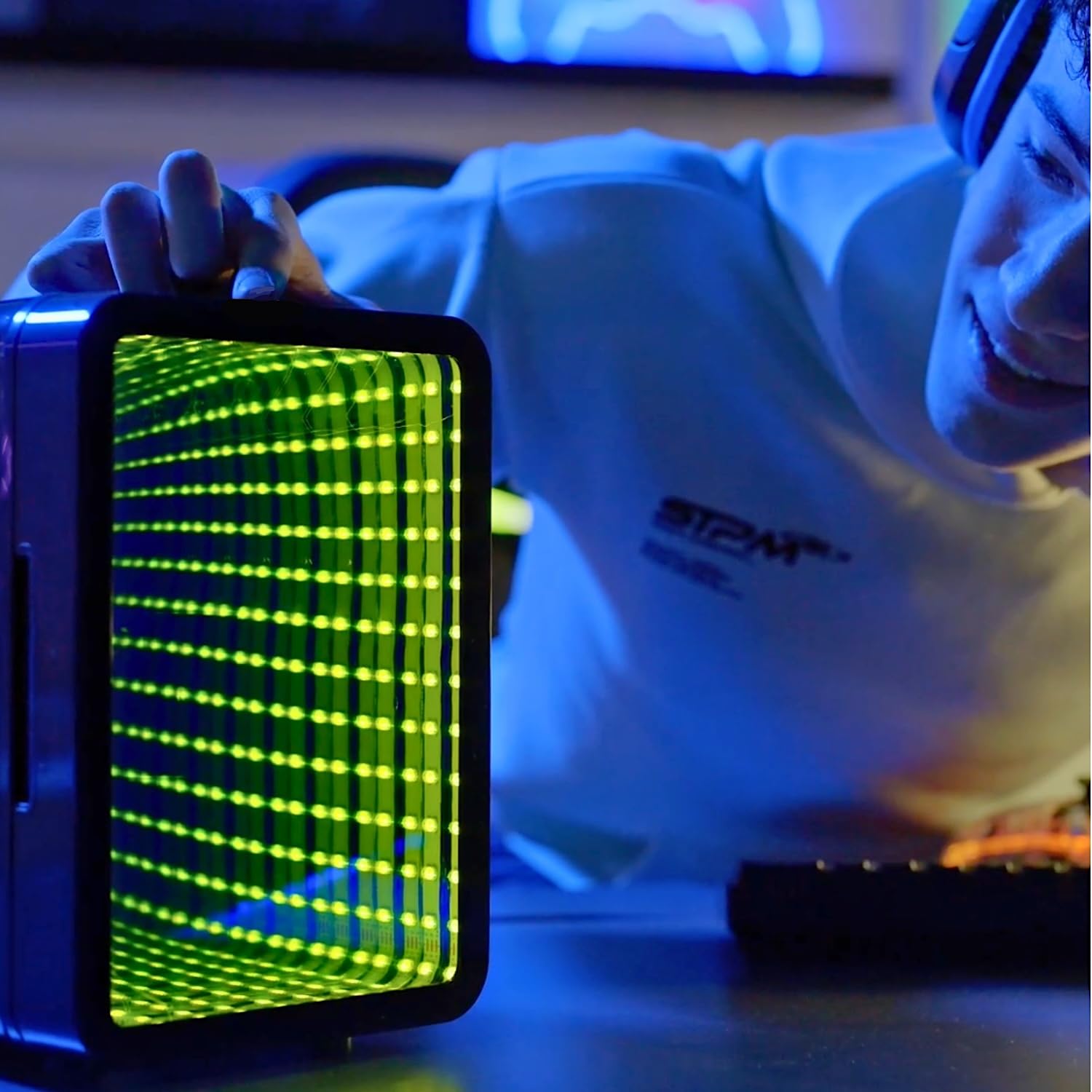 So Chill Mini Fridge Infinity - LED Light-Up Mini Fridge for Gamers & Teens 4