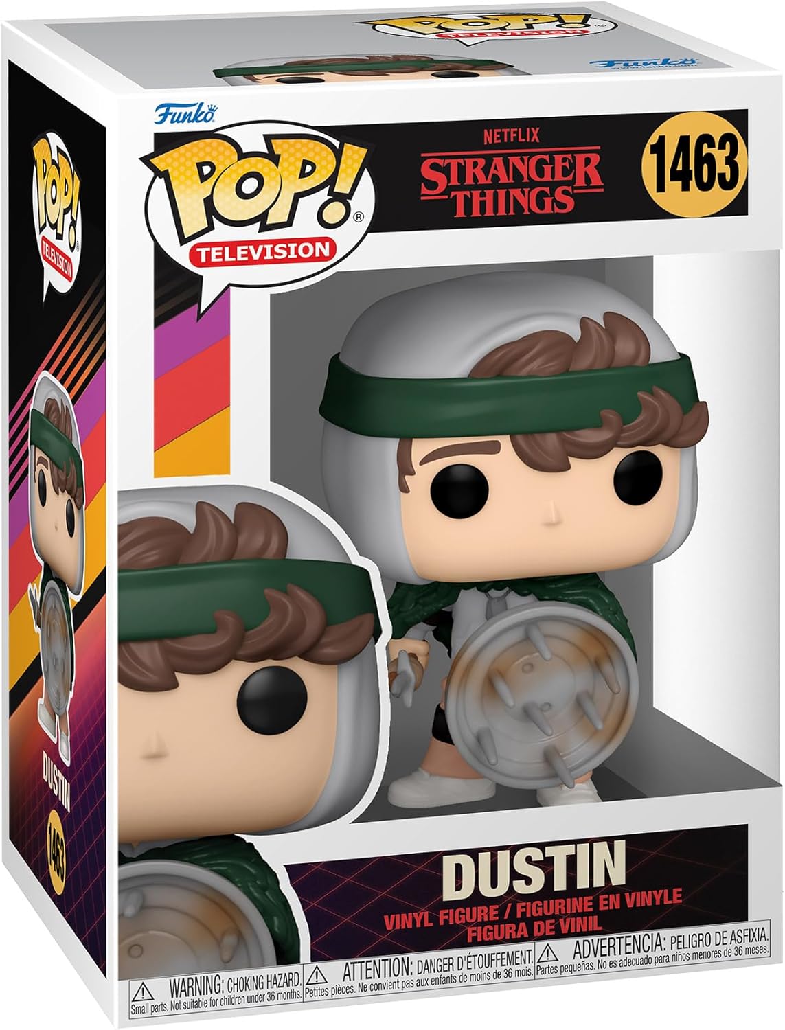 Funko Pop! TV: Stranger Things - Dustin Henderson with Shield Vinyl Figure (72137)