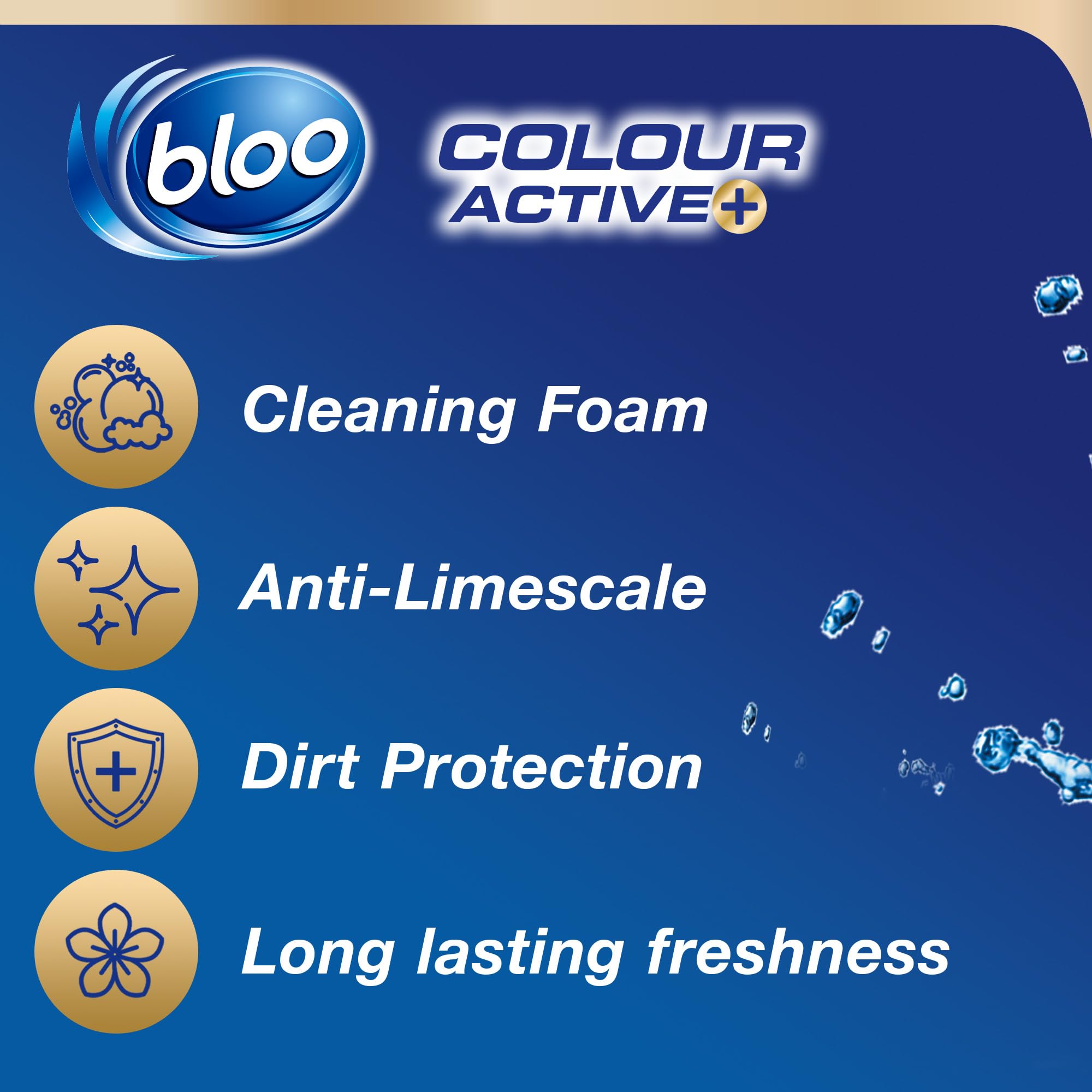 Bloo Colour Active Toilet Rim Block - Lavender Scent, Anti-Limescale, Odour-Stop Technology, 240 Flushes 3