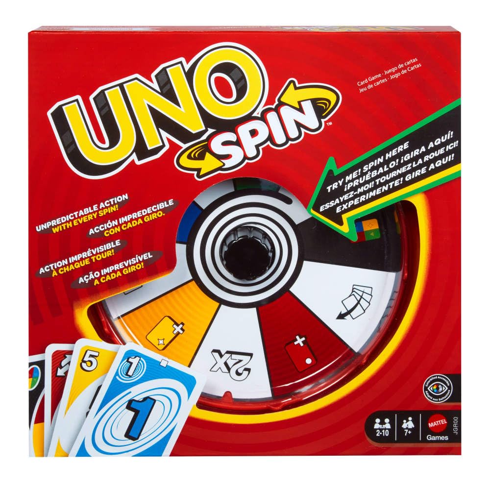 Mattel UNO Spin Card Game 8