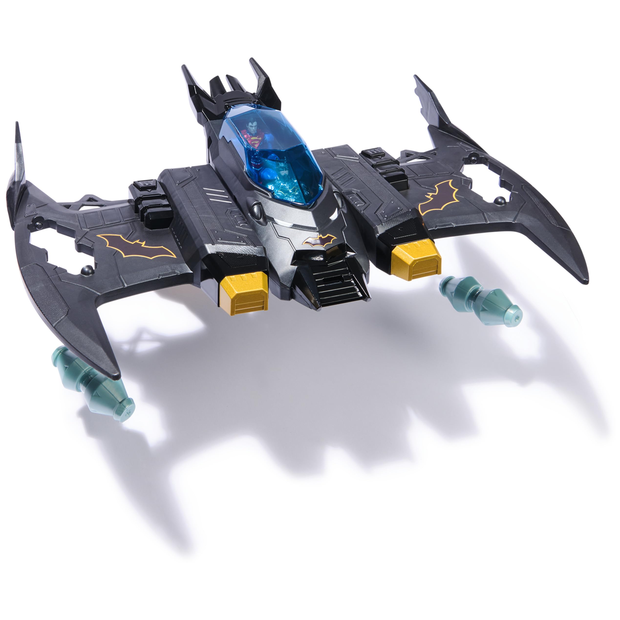 Metal Force Transforming Batwing - 2-in-1 Playset with Figures & Cards 4