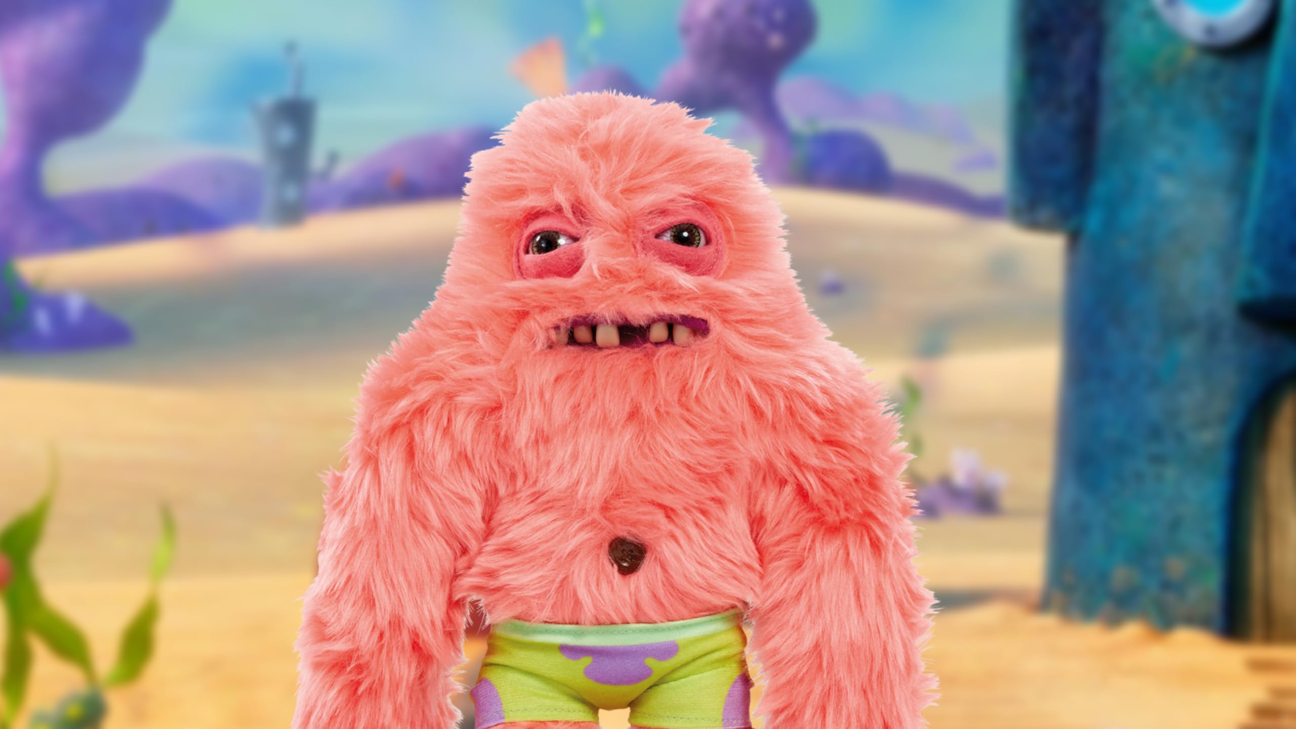Fuggler x SpongeBob Schwammkopf 9-Zoll-Plüschtier – Patrick, lustiges hässliches Monsterspielzeug