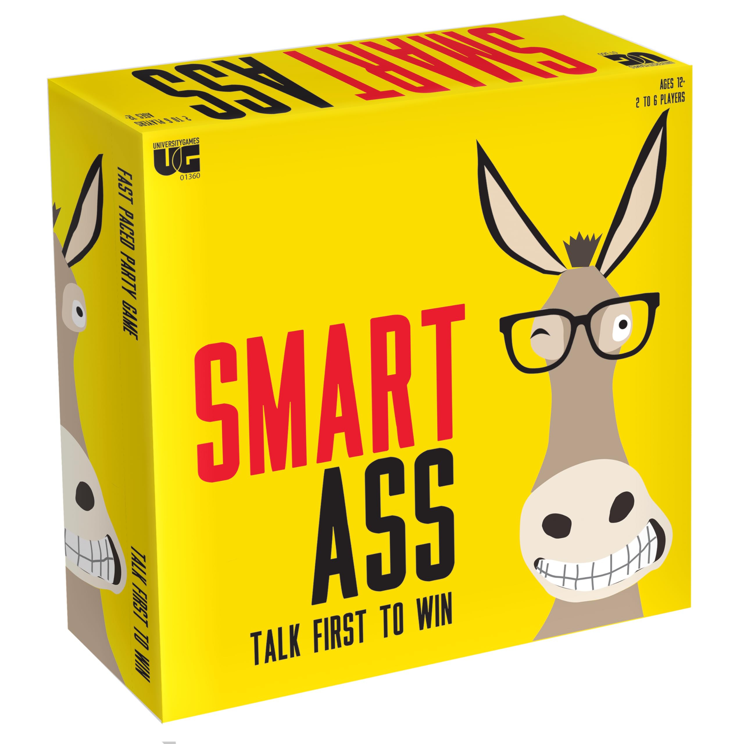 University Games Smart Ass Board Game | Ages 12+ | 2-8 Players | New Questions Edition 1