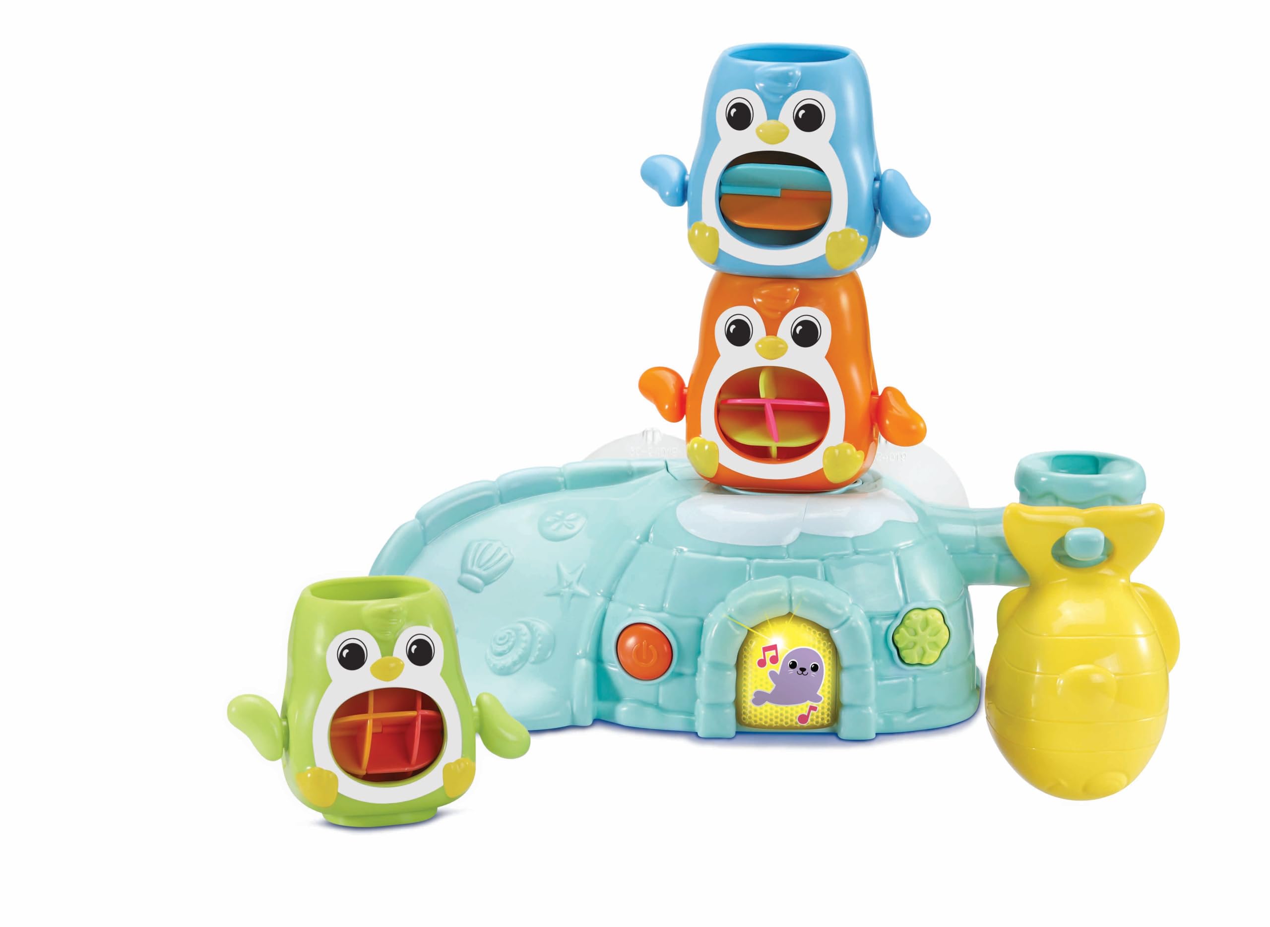 VTech Stack and Slide Penguin Pals - Interactive Bath Toy for Toddlers 12 Months+