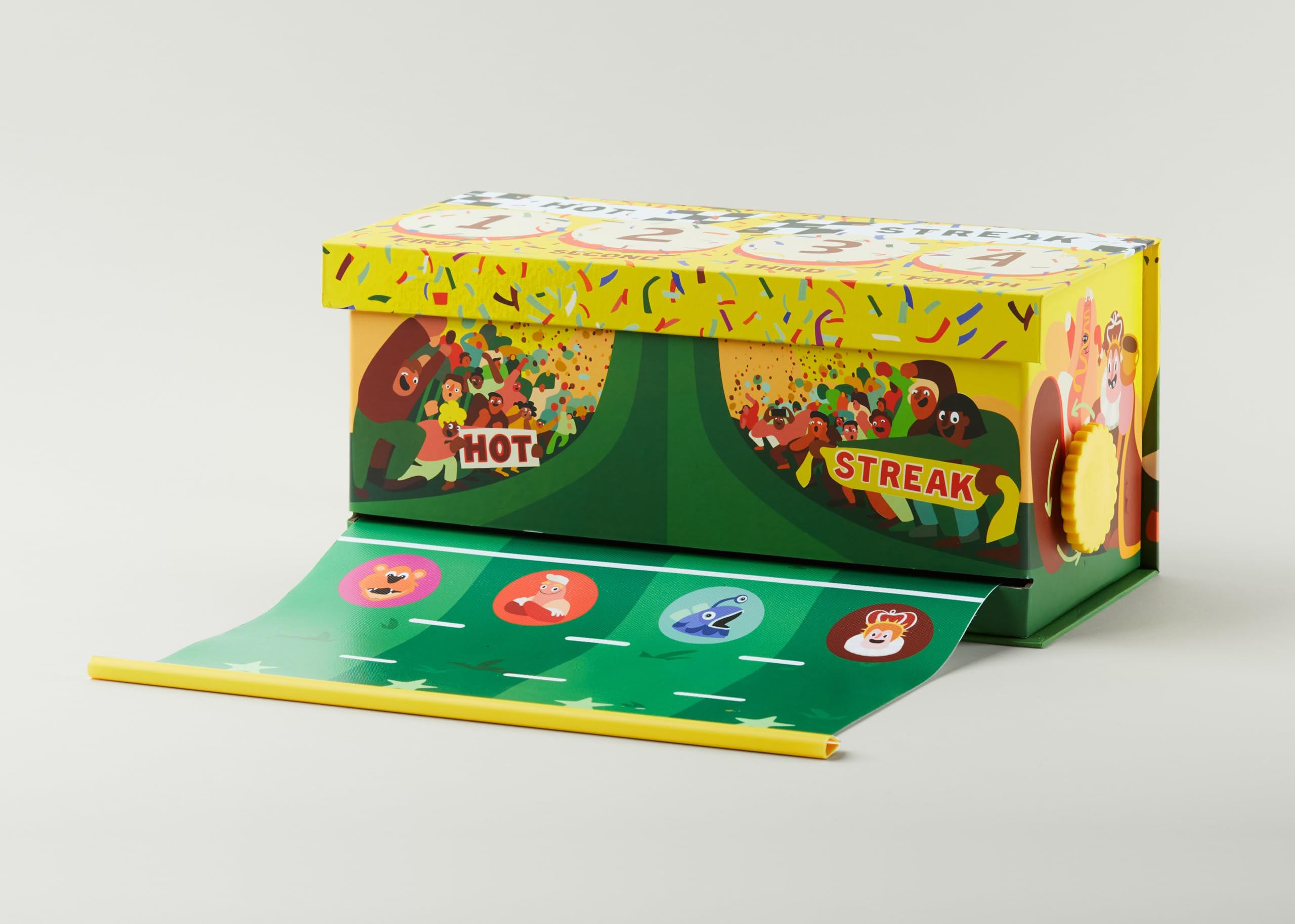 CMYK Hot Streak Party Game - Mascot Racing Board Game for 2-9 Players, Ages 8+