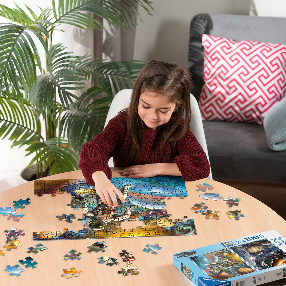 Ravensburger Space Jigsaw Puzzles for Kids - 2x 100 Pieces, Ages 6+ 12