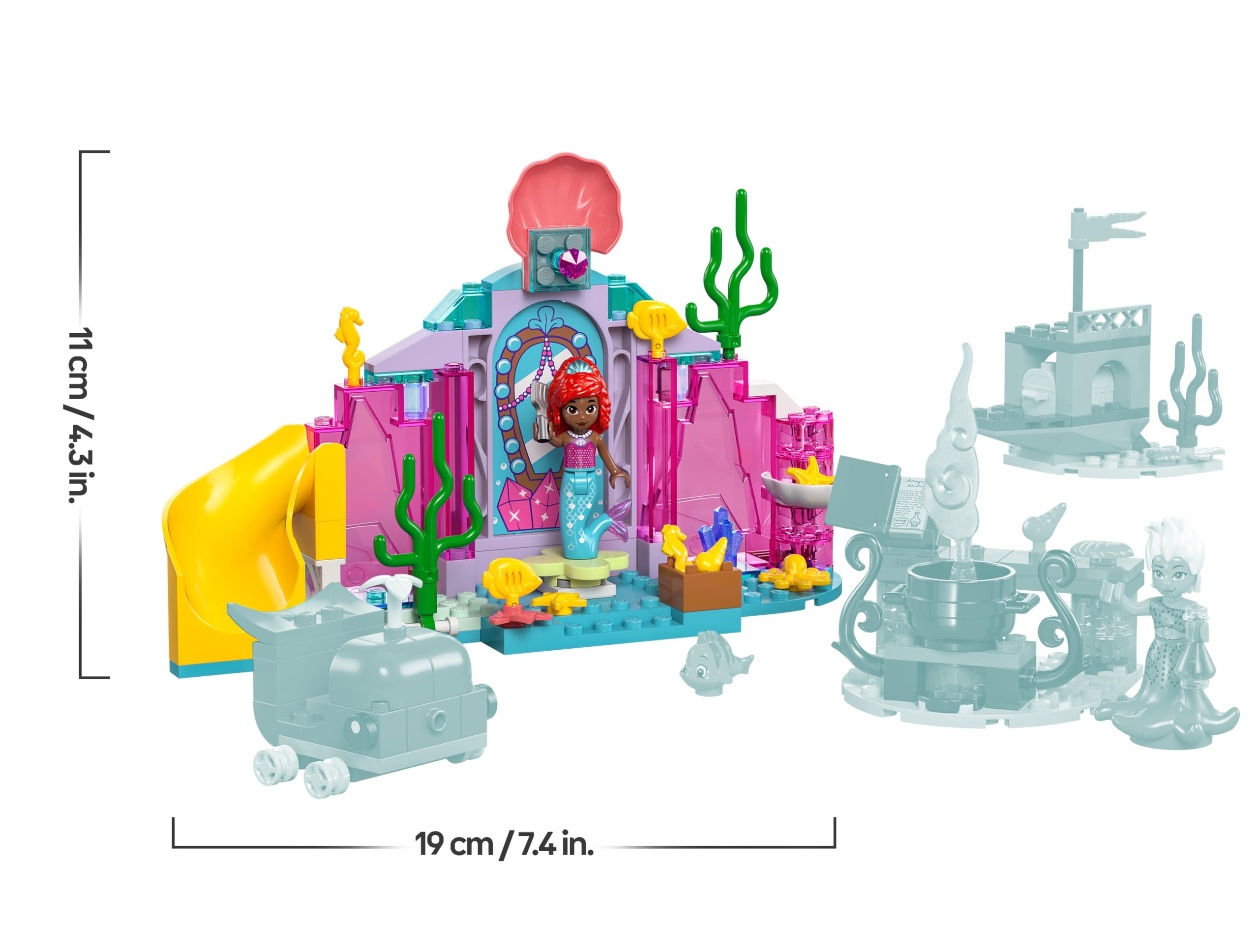 LEGO ǀ Disney Princess Ariel’s Crystal Cavern Buildable Playset for Kids 4+ 9