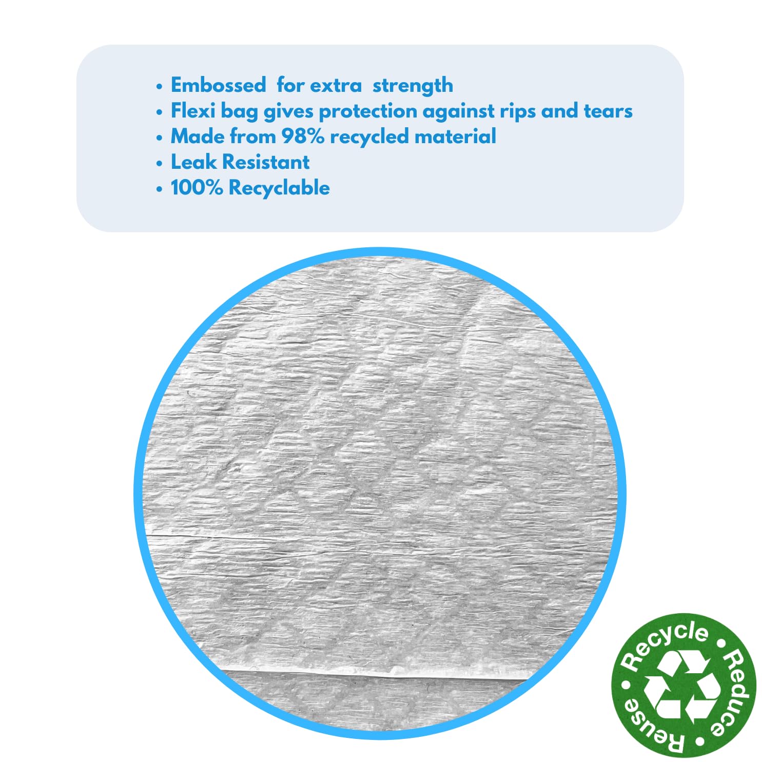 EcoBag Ultimate Embossed Vanilla Scented Drawstring Kitchen Bin Liners 50L - 15 Pack 5