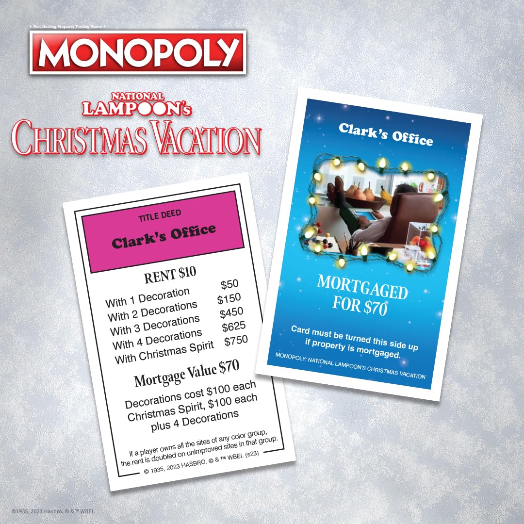 USAOPOLY Monopoly National Lampoon's Christmas Vacation Board Game 5