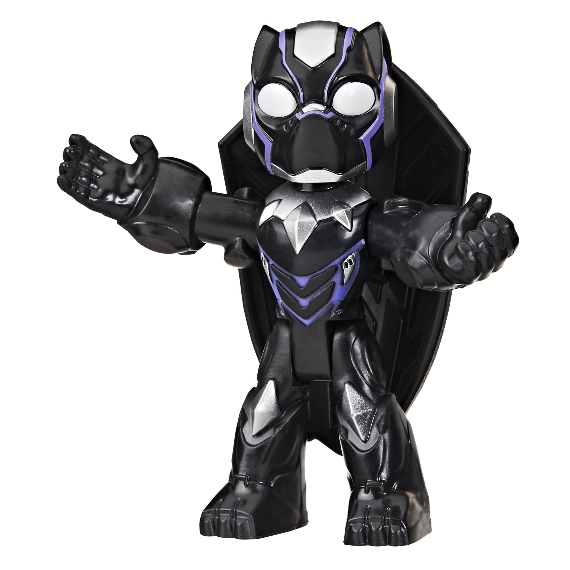 Marvel Iron Man and His Awesome Friends Black Panther Action Figure - 3-Inch Poseable Toy with Shield for Ages 3+ 3
