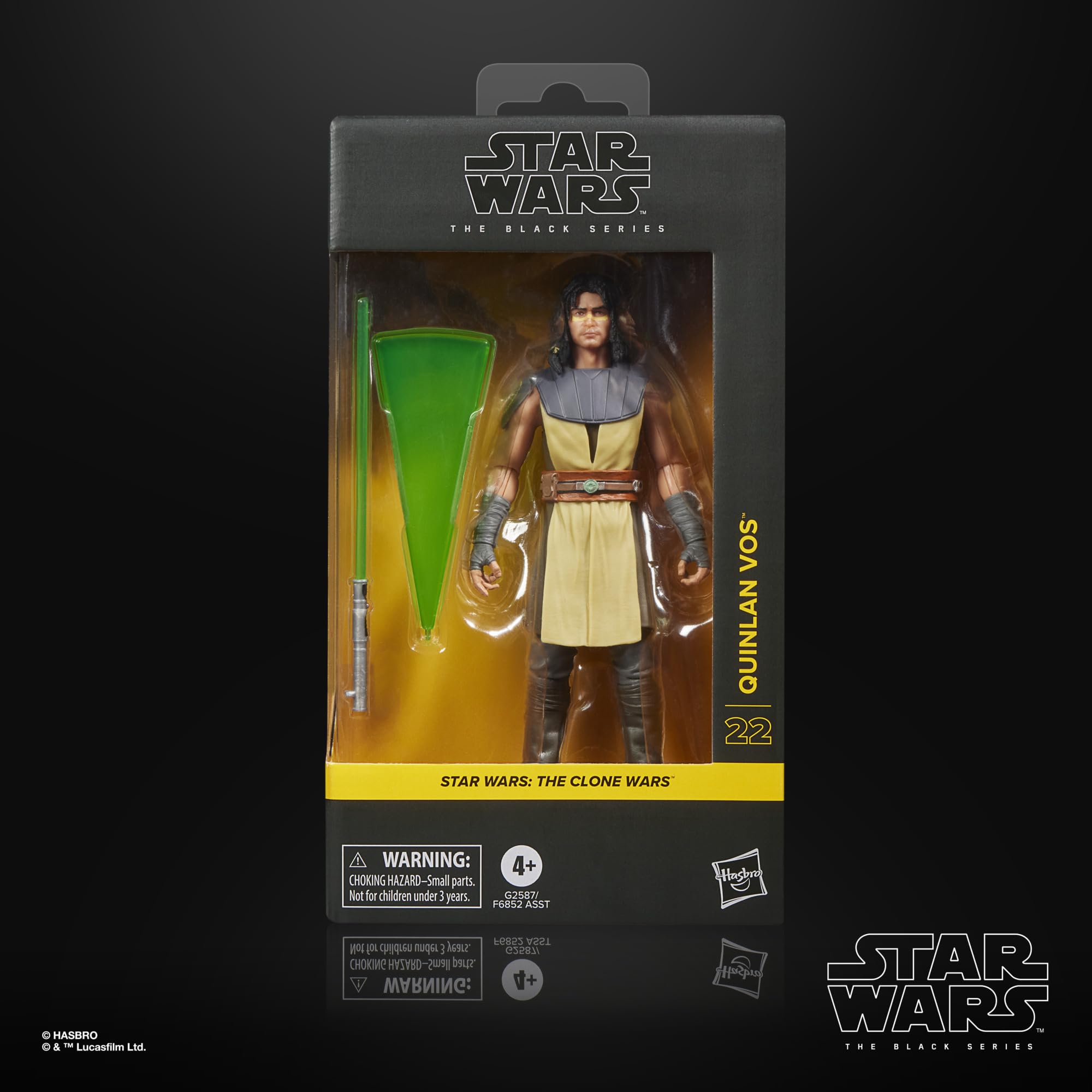 Star Wars The Black Series Quinlan Vos Action Figure - 6 Inch Scale | The Clone Wars Collectible