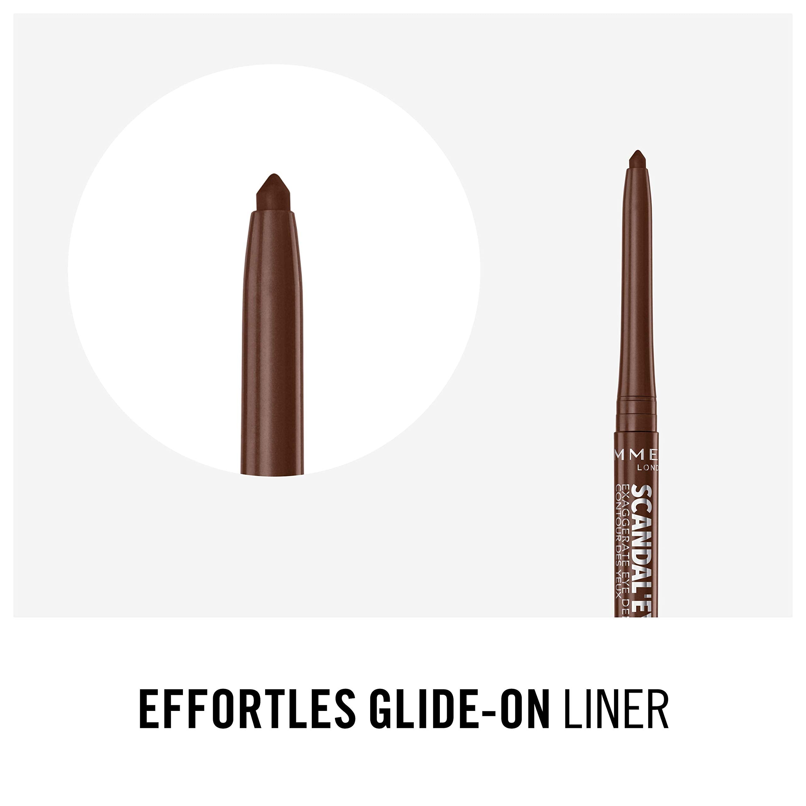 Rimmel Scandaleyes Exaggerate Eye Definer Eyeliner - Chocolate Brown, 0.35g 4