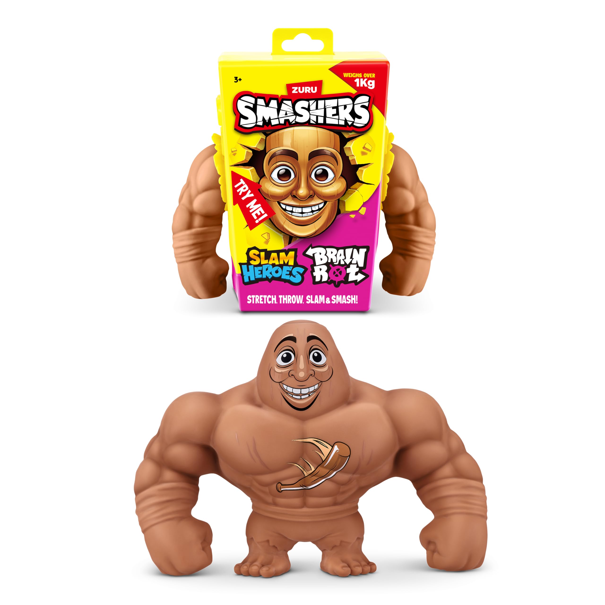 ZURU SMASHERS SLAM Heroes T T T Sahur Action Figure - Super Stretch, Slam & Bounce