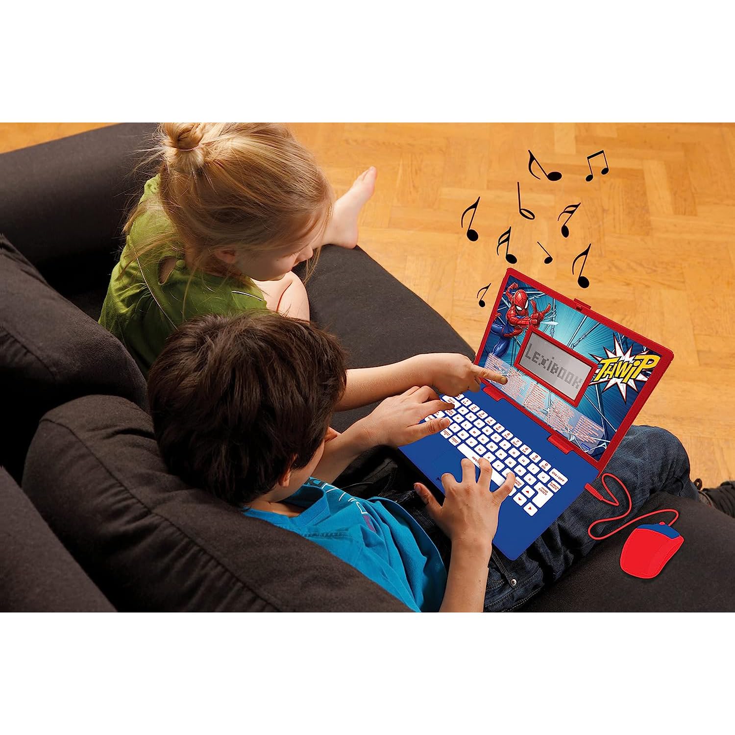 Lexibook Spider-Man Educational Bilingual Laptop - Italian/English Learning Toy with 124 Activities, Ages 3+ 3