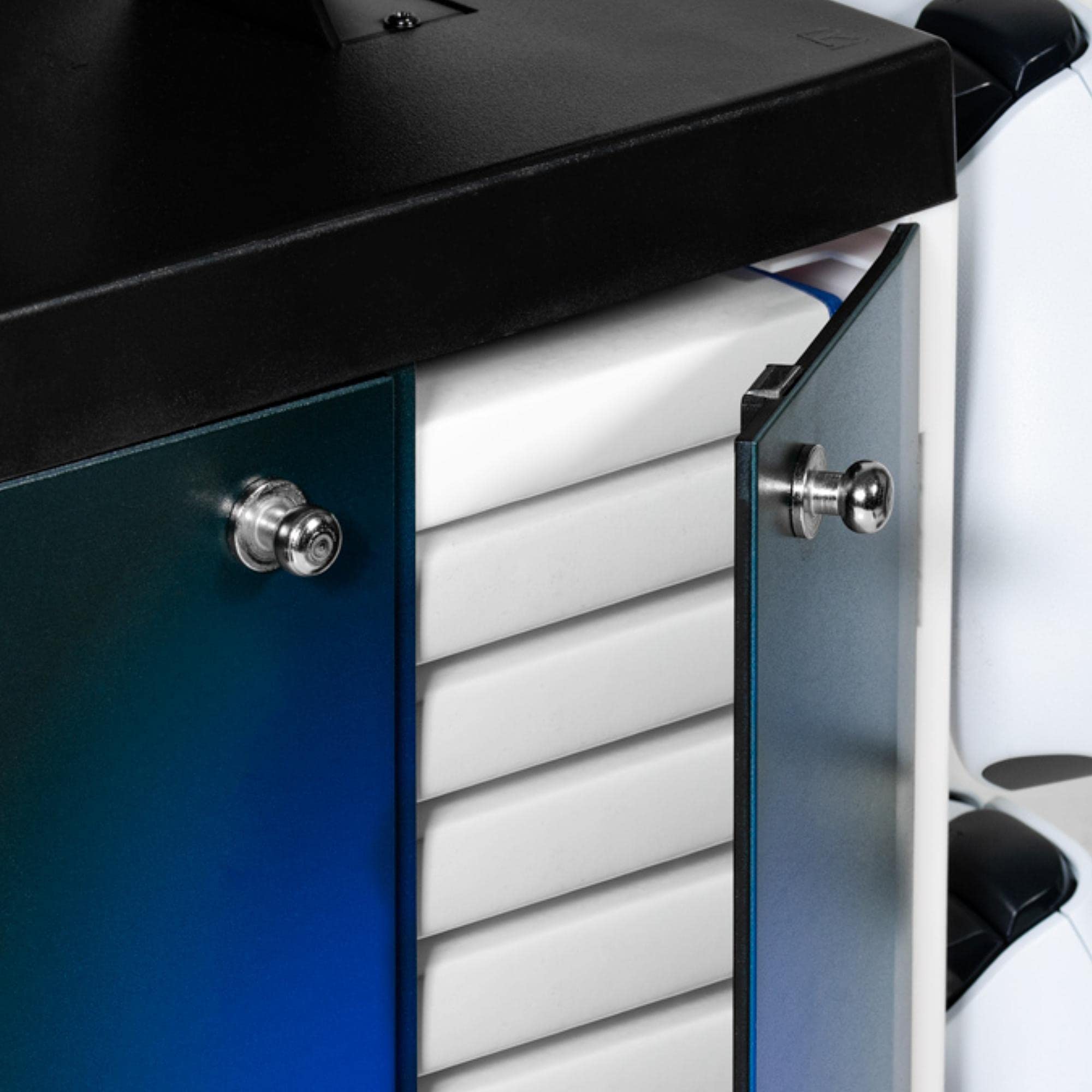 Numskull PS5-Inspired Gaming Storage Stand – Holds 10 Games, 4 Controllers, Headset & Accessories 12