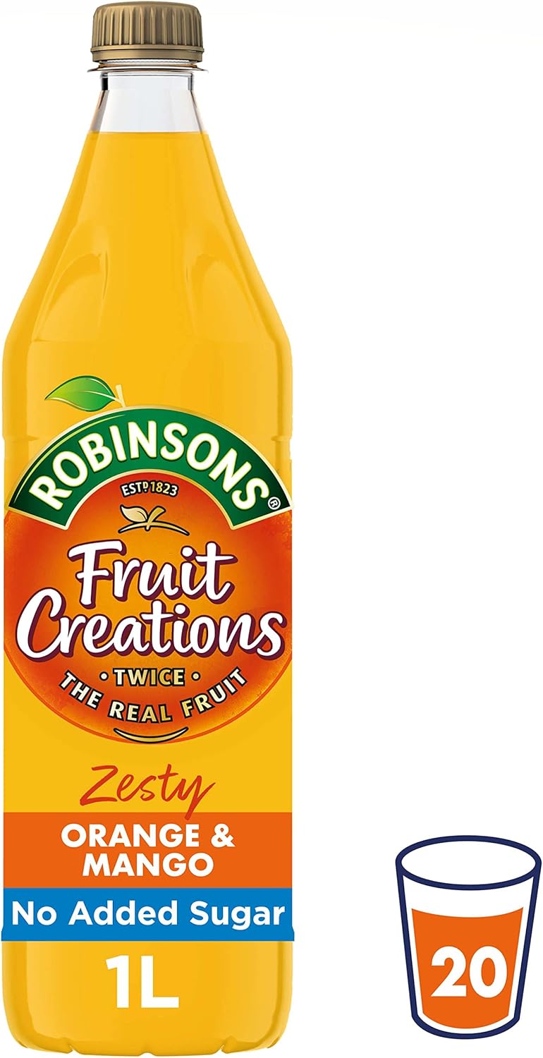 Robinsons Fruit Creations Zesty Orange & Mango Juice Drink, 1000ml