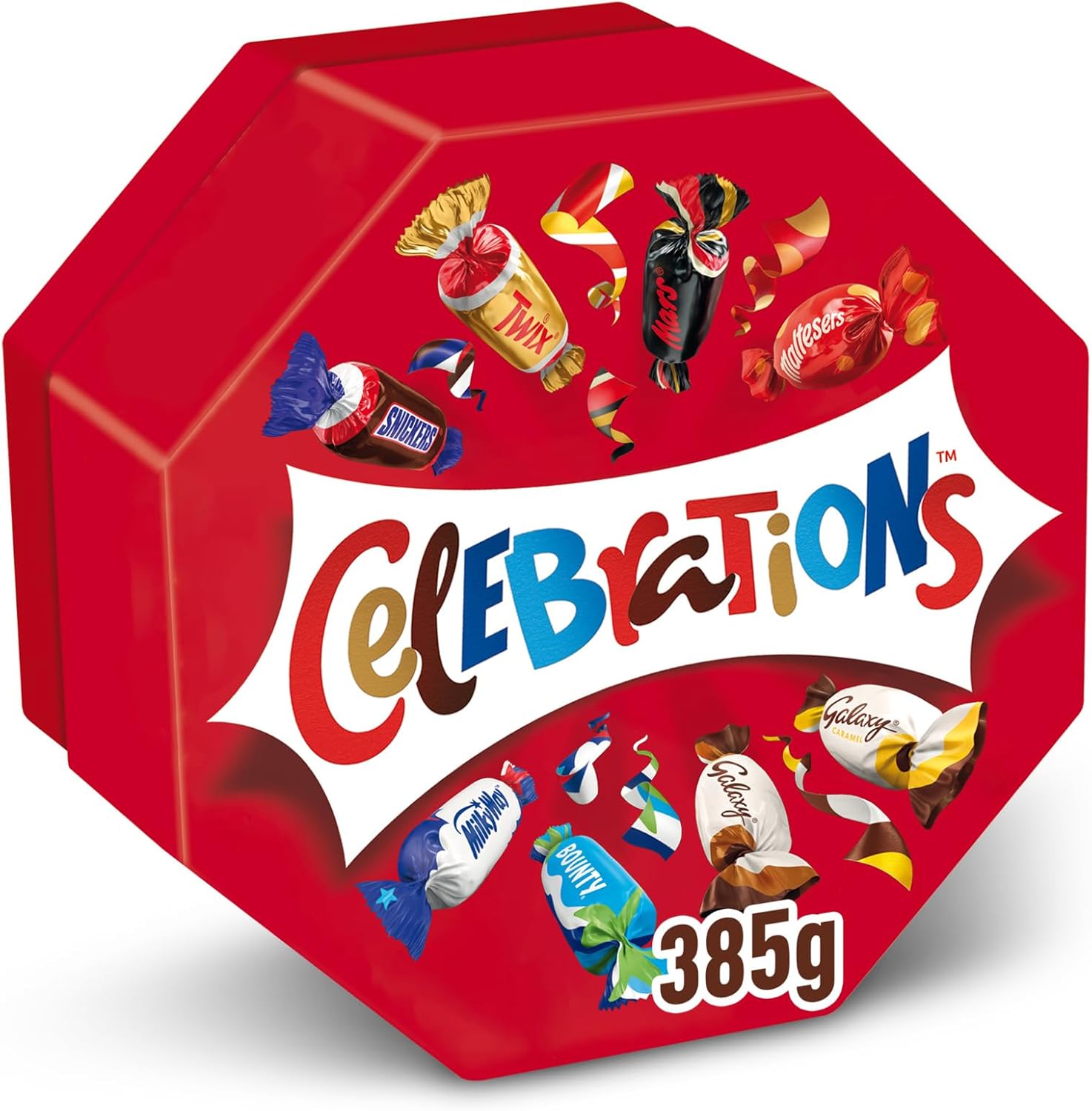Celebrations Milk Chocolate Gift Box of Mini Chocolates & Biscuit Bars - 385g