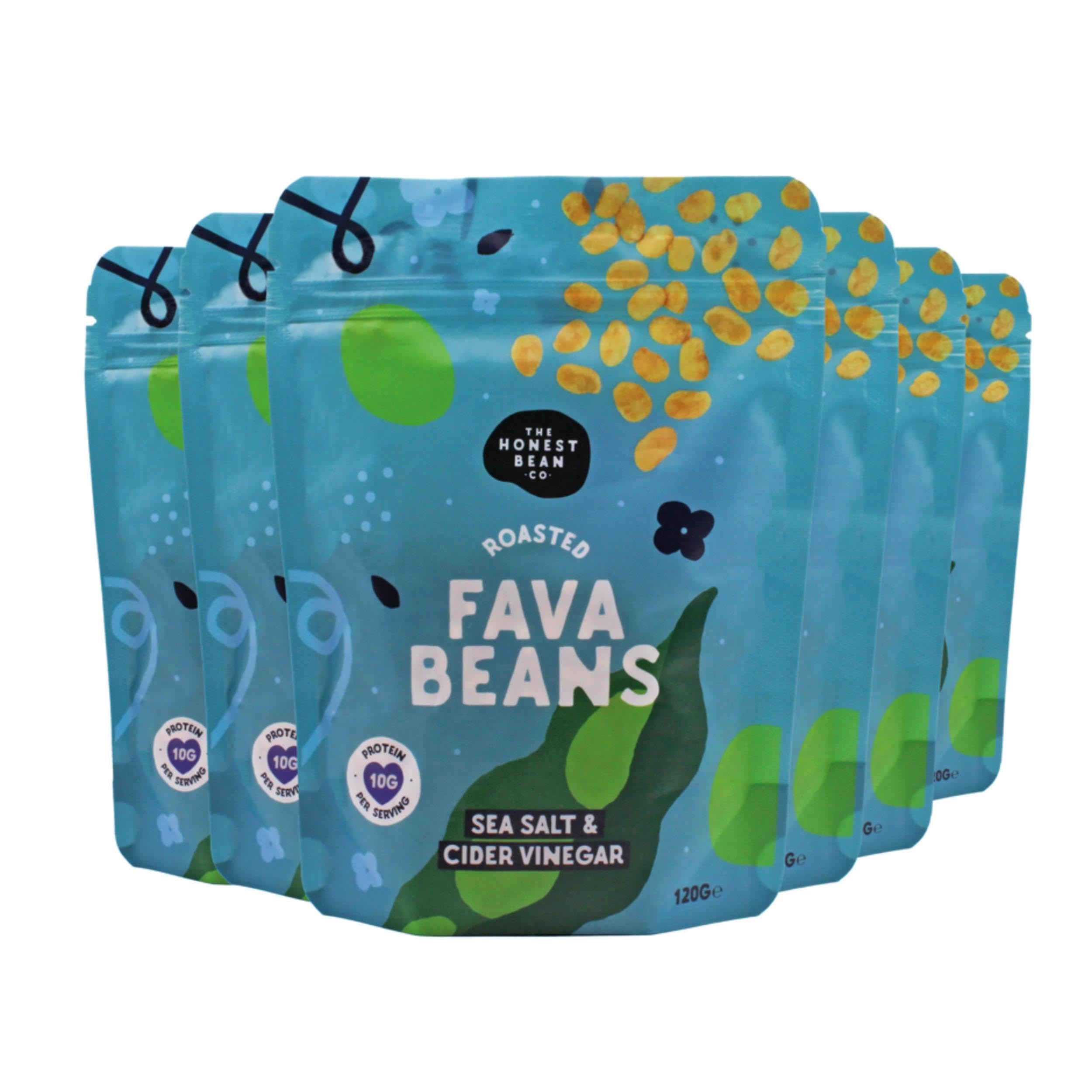 The Honest Bean Co Roasted Fava Beans Sea Salt & Cider Vinegar 120g