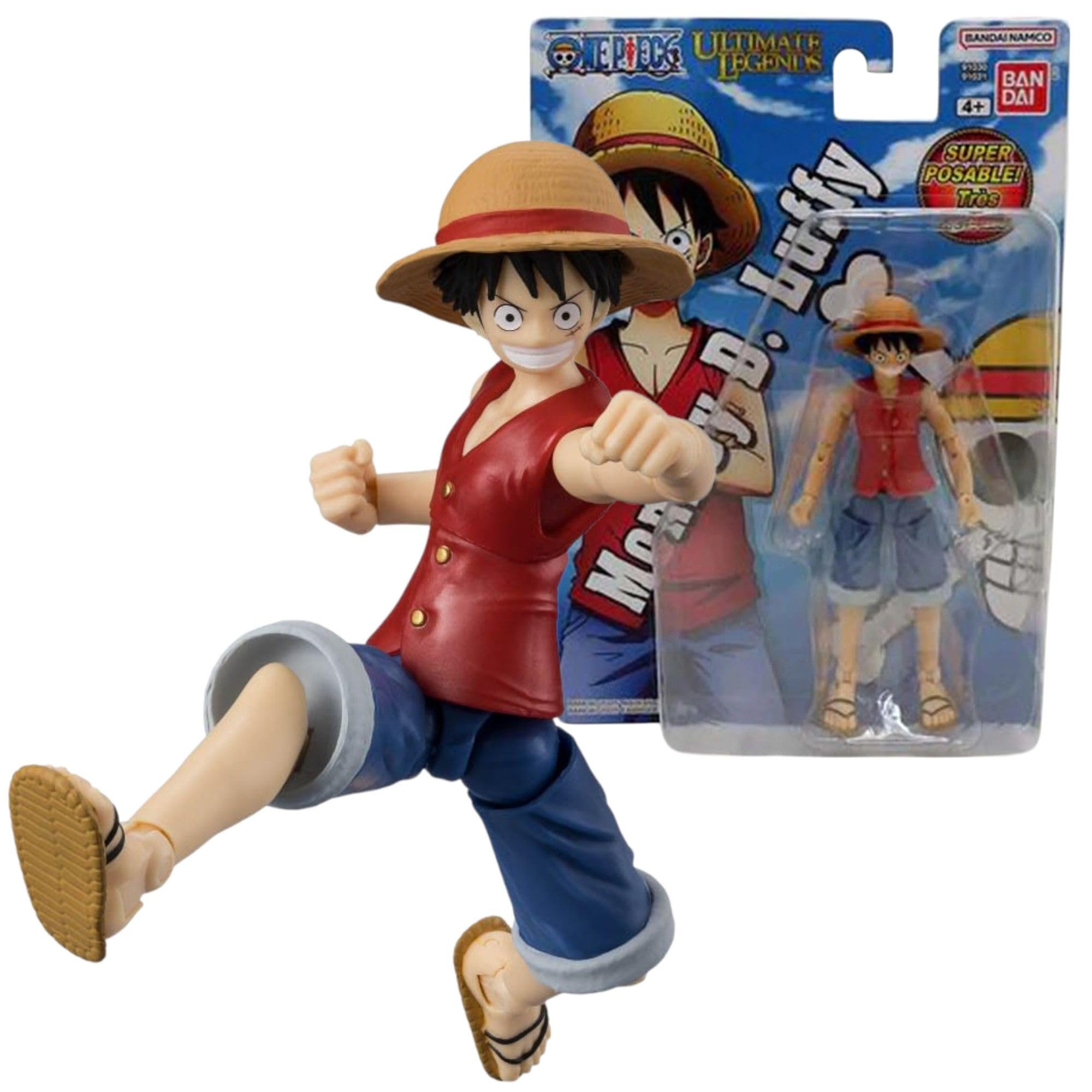 BANDAI Ultimate Legends Luffy Action Figure - 12.5cm Posable Anime Figure with Accessories