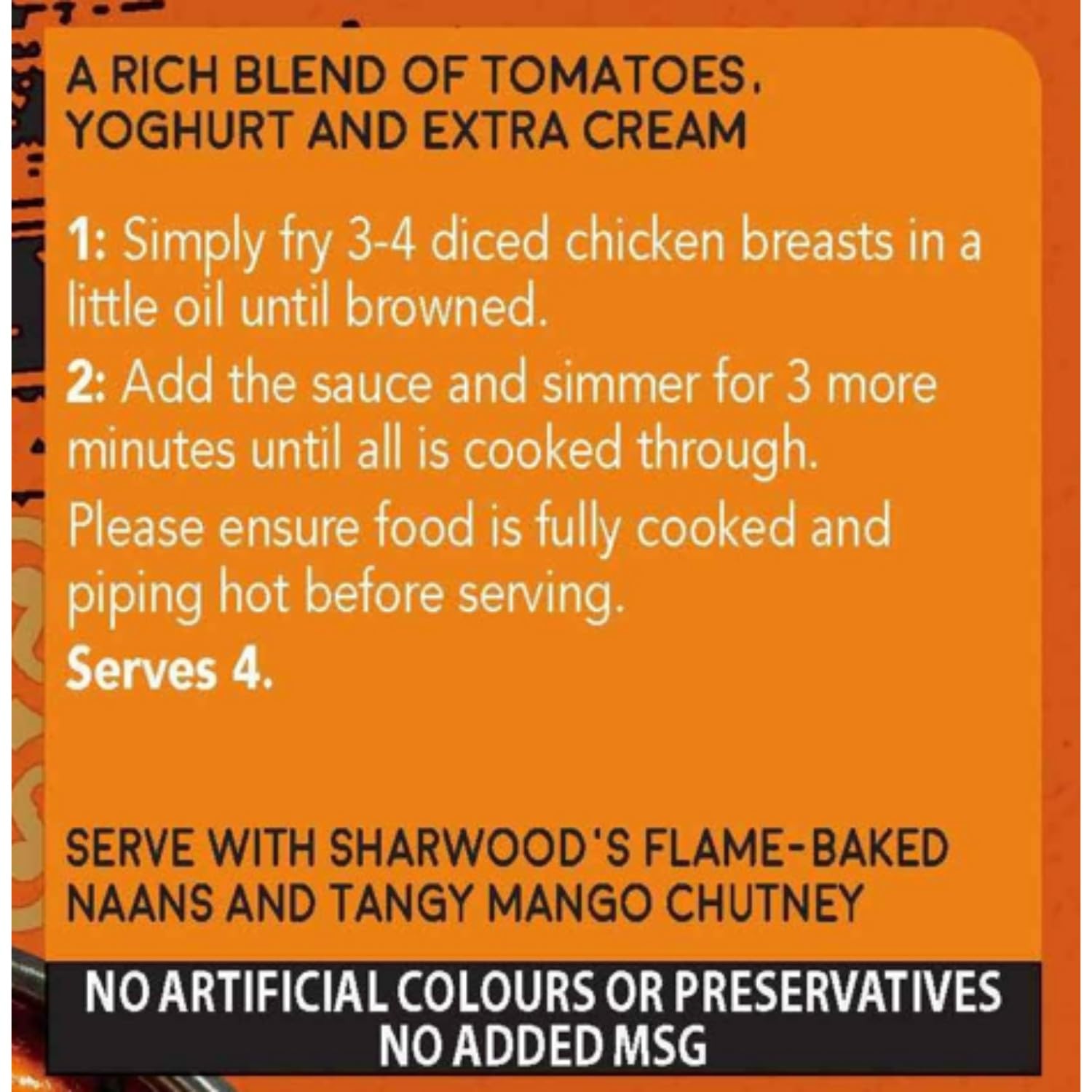 Sharwood's Indian Tikka Masala Sauce – Extra Creamy, Tomato & Yogurt Cooking Sauce 4