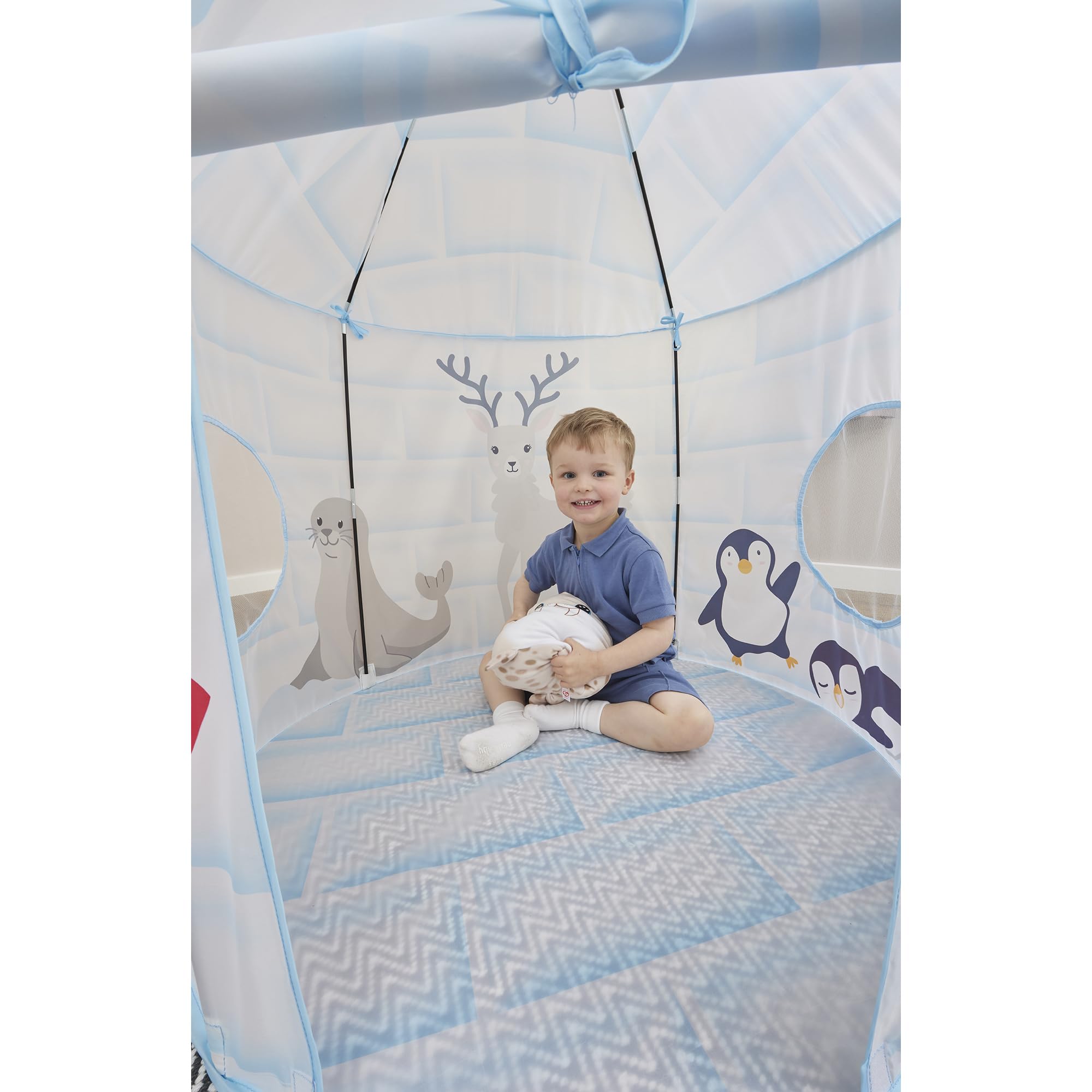 Liberty House Toys Arctic Play Tent - Igloo-Themed Play Space for Kids, Blue 5