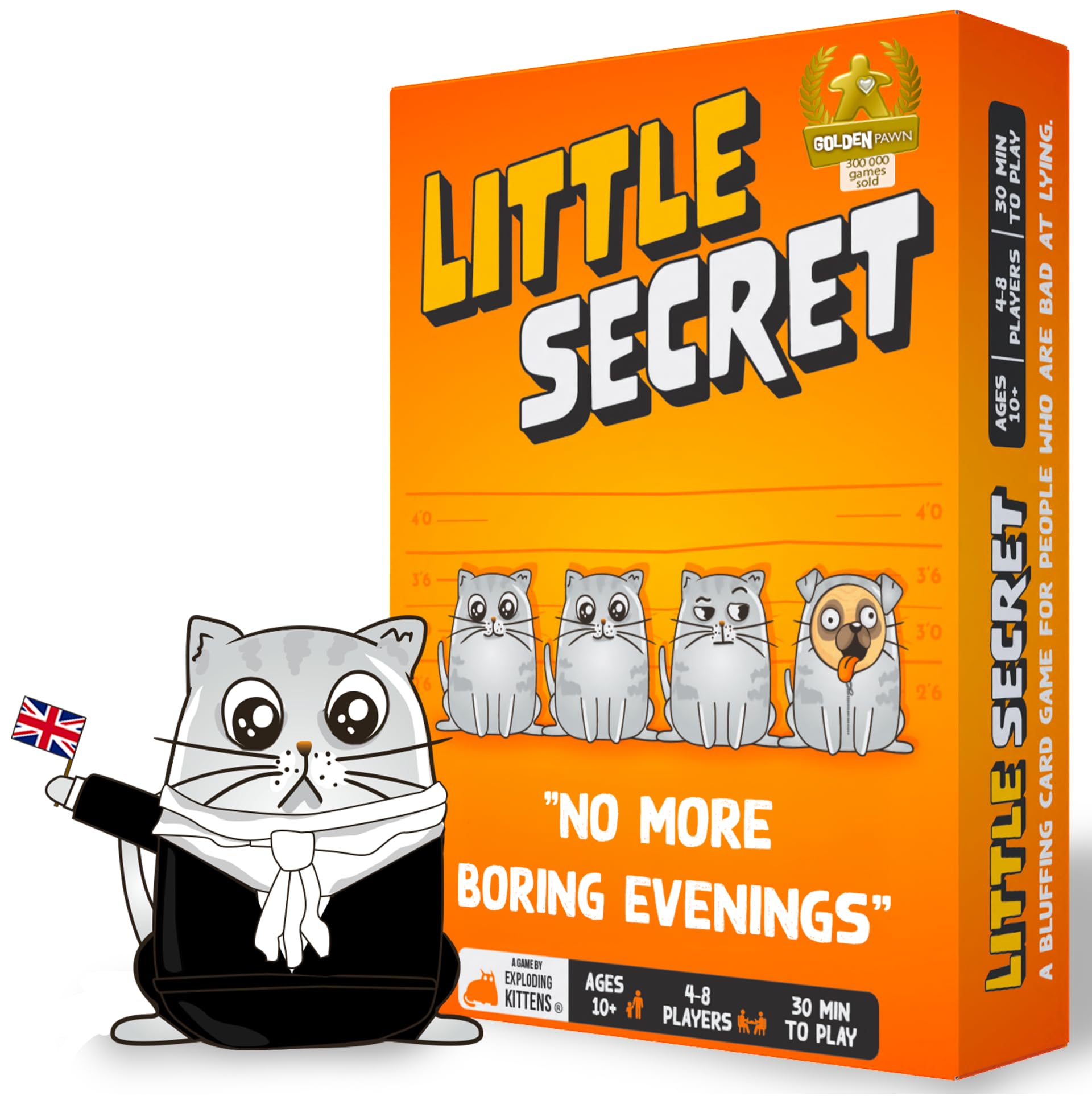 Exploding Kittens Little Secret Bluffing-Kartenspiel