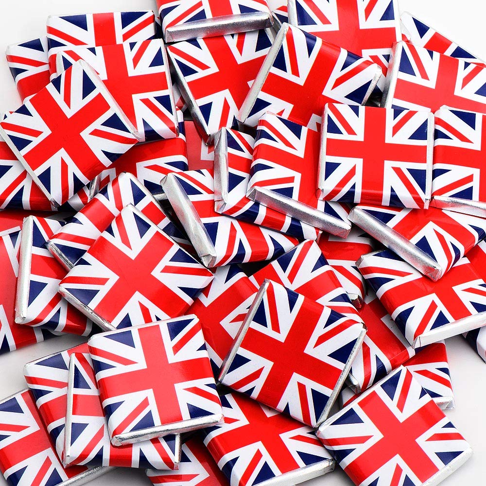 Union Jack British Chocolate Neapolitans (50 Chocolates) by Italian Options
