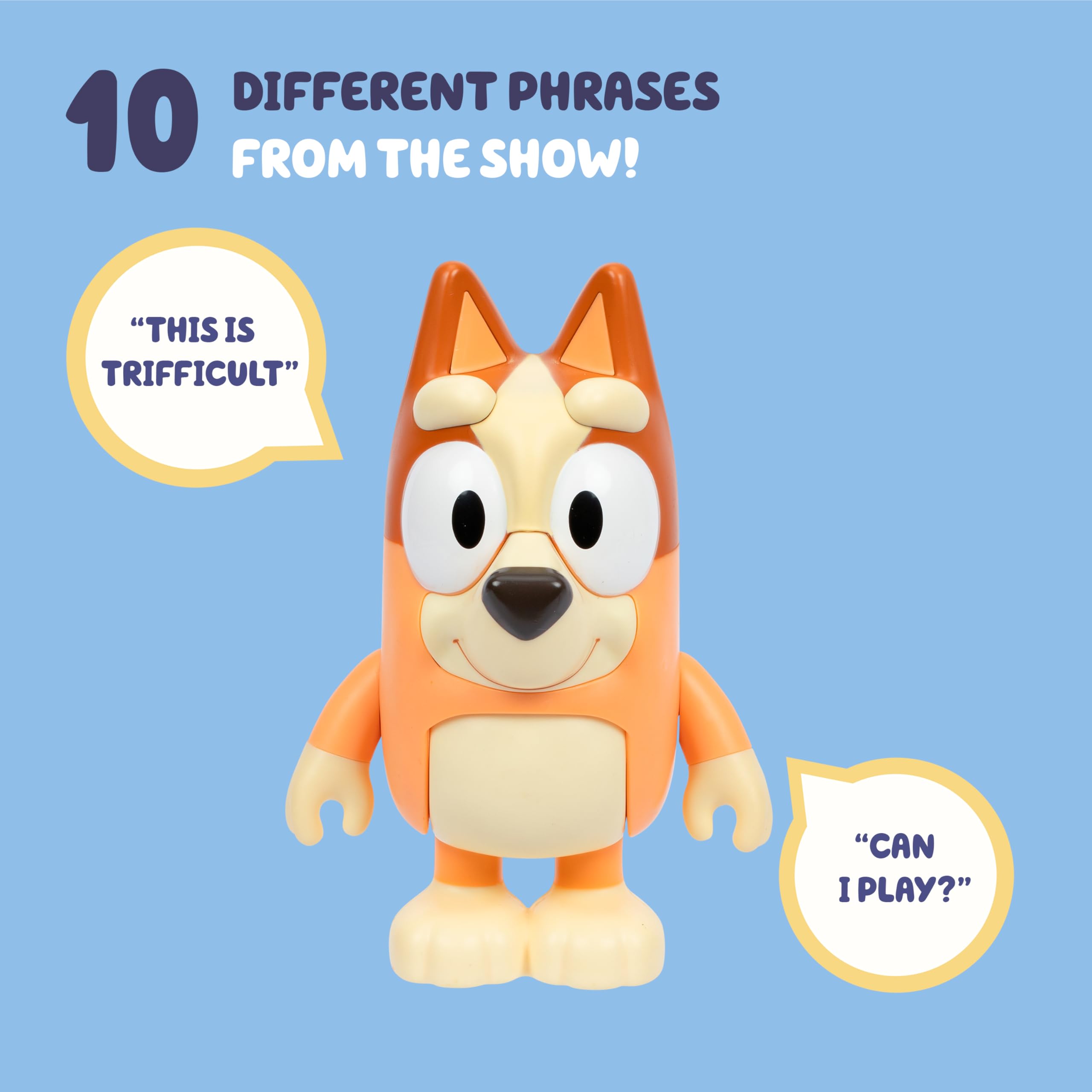 Bluey Chat Mates Bingo - Interactive Talking Figure with 10 Phrases & Articulated Limbs 3