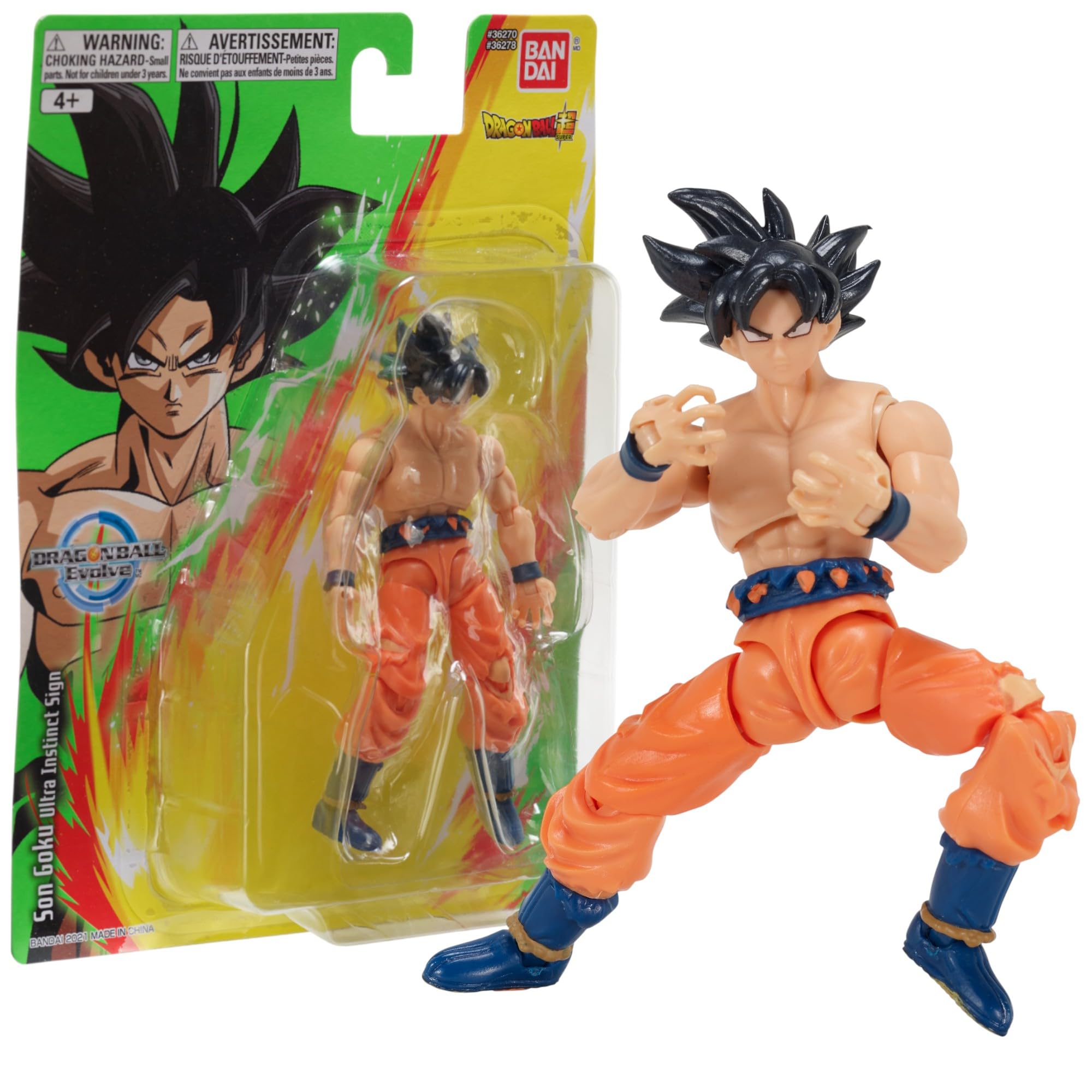 Bandai Dragon Ball Evolve Ultra Instinct Goku Action Figure - 12.5cm | Highly Articulated | Plastic 1