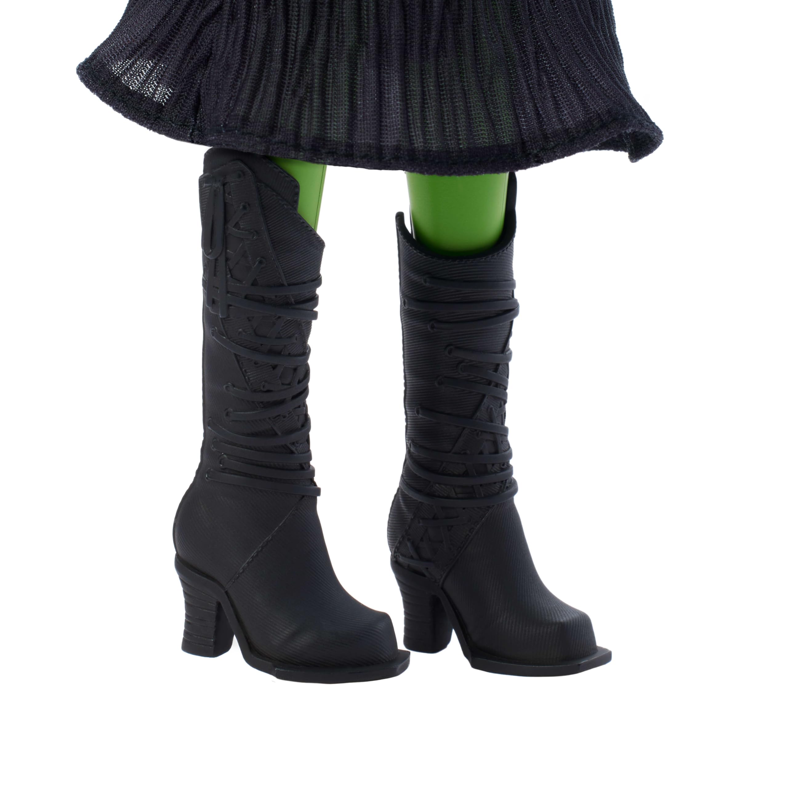 Mattel Wicked Singing Elphaba Fashion Doll & Accessories - Posable Musical Doll with Green Skin, Braided Hair, and Removable Dress 4
