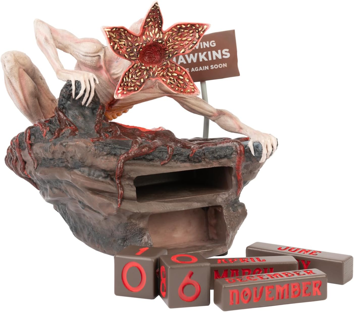 Grupo Erik Stranger Things Demogorgon Perpetual Flip Calendar - Resin Desk Display 6