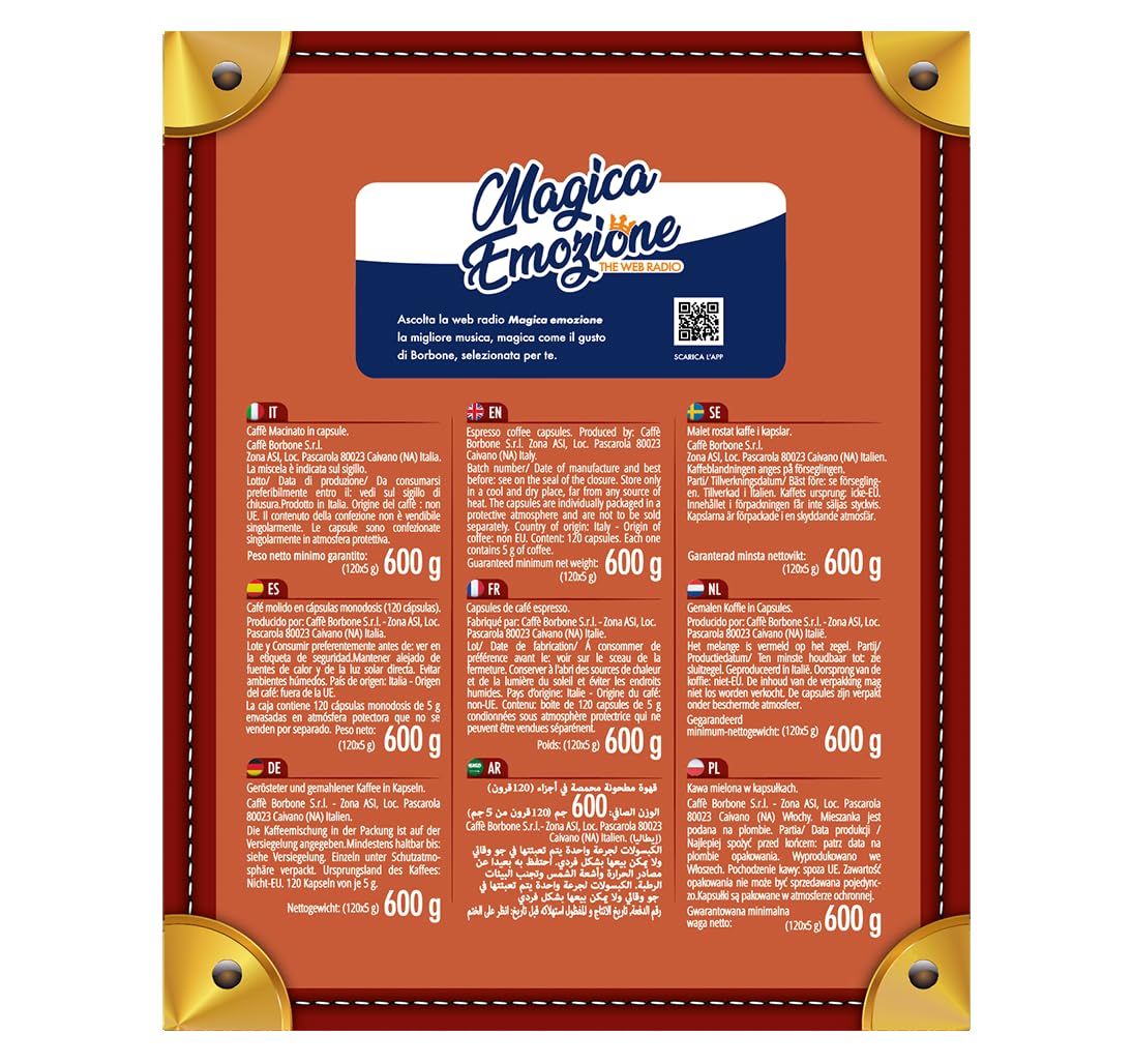 Caffè Borbone Respresso - Exclusive Coffee Blend - 120 Capsules - Compatible with Nespresso® Machines 3