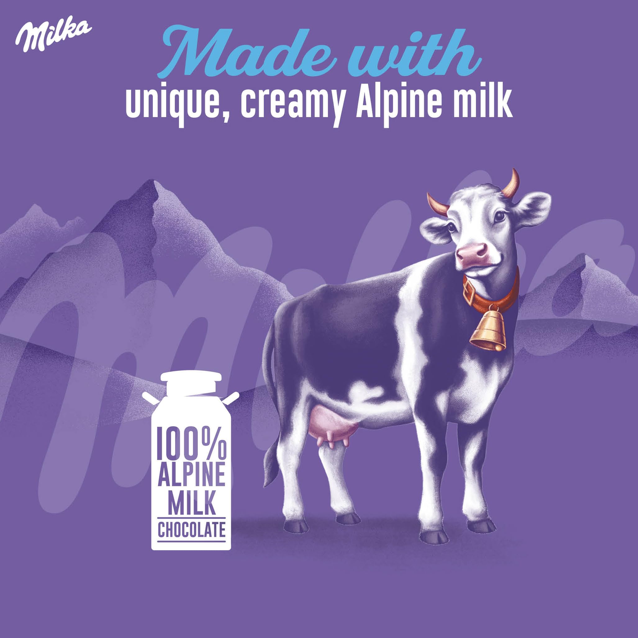 Milka with Daim Chocolate Bar, Alpine Milk Chocolate with Crunchy Daim Pieces, 100g 6