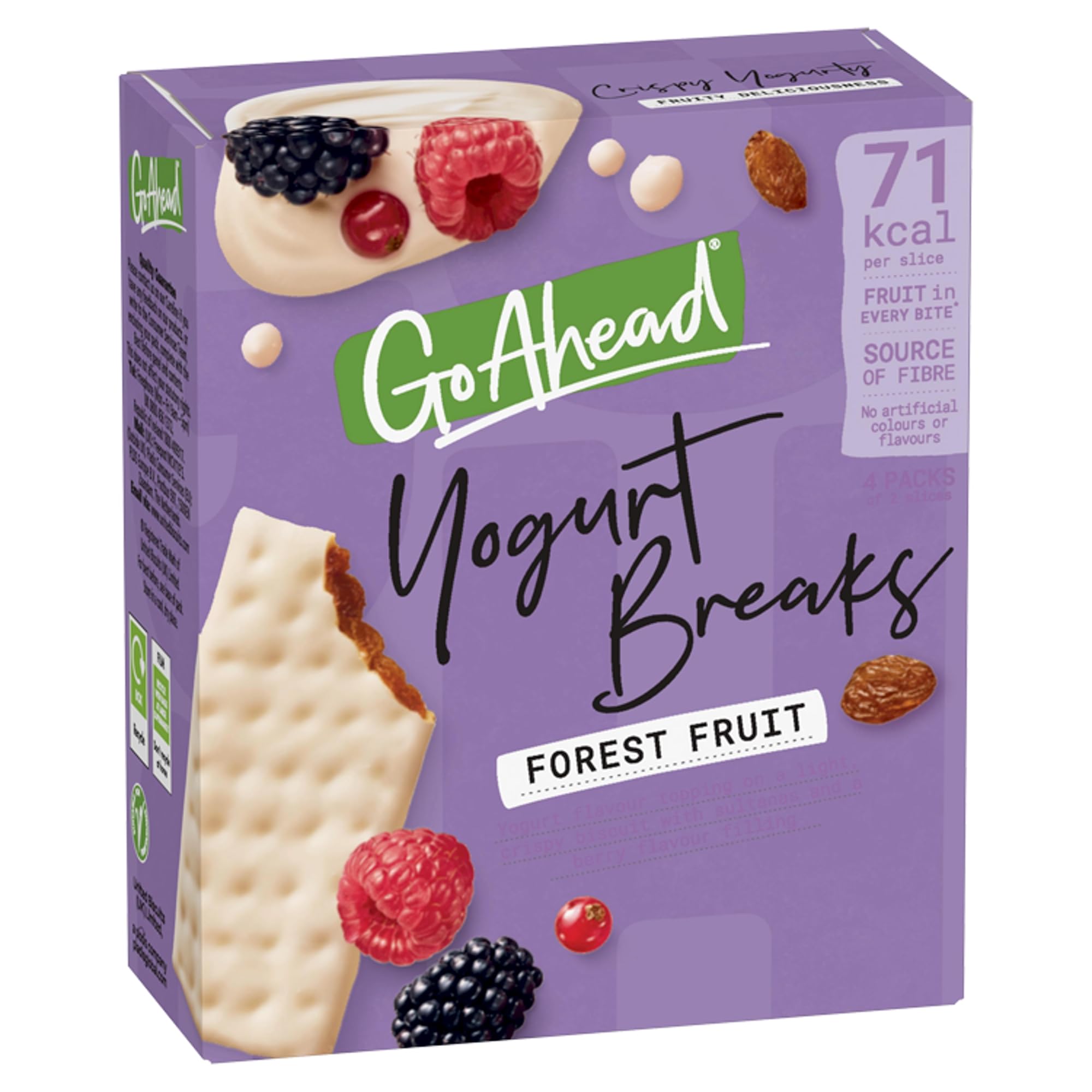Go Ahead Forest Fruit Yogurt Breaks, 4 Bars, 142 g