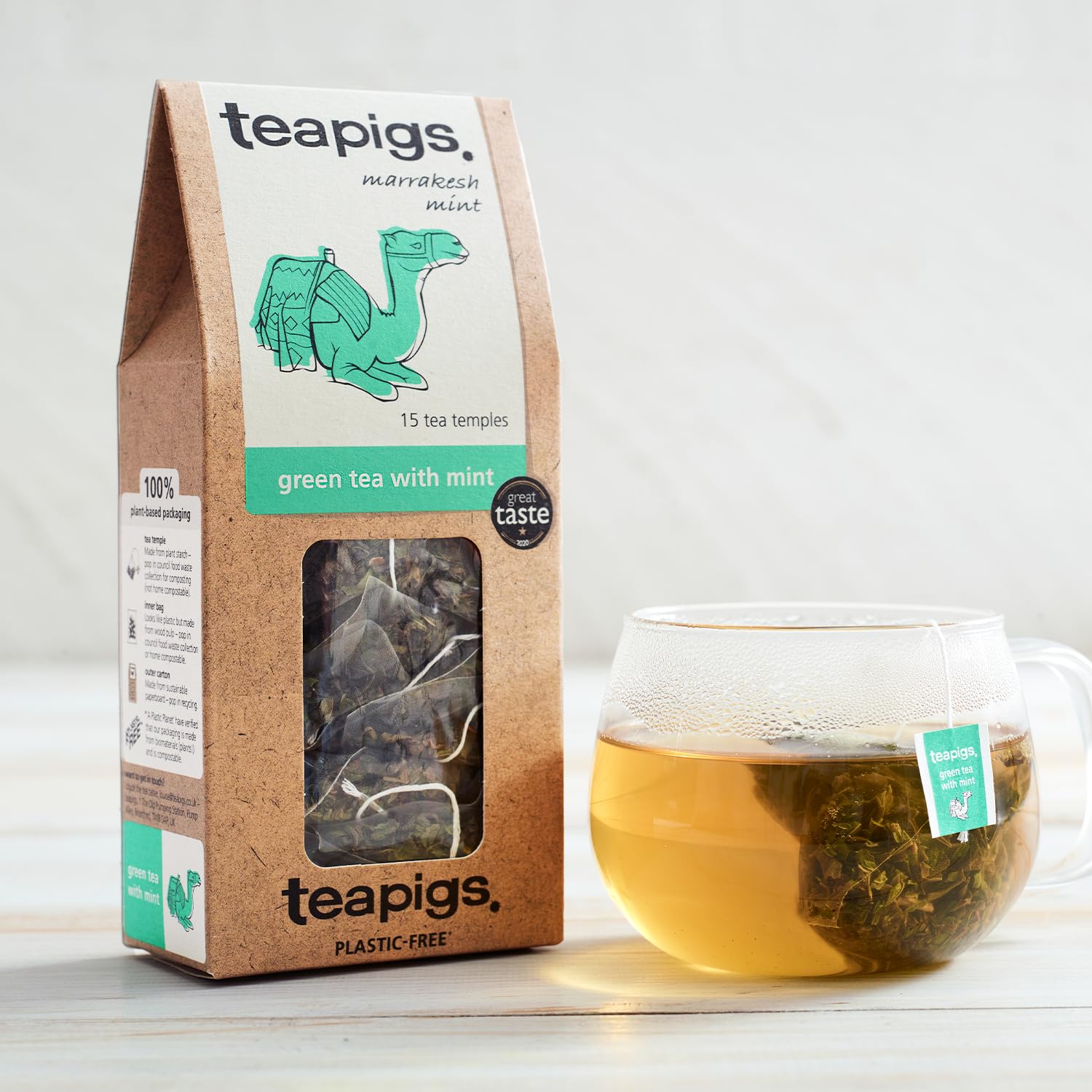 teapigs Moroccan Mint Green Tea Bags - Refreshing Chunmee Green Tea with Peppermint 5