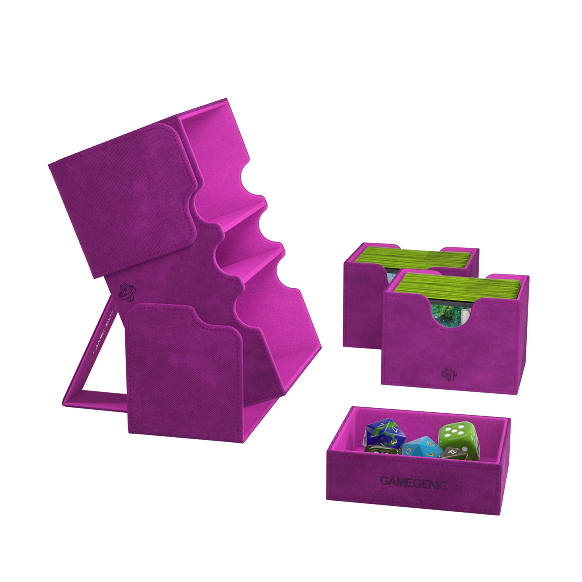 Gamegenic Stronghold 200+ XL Convertible Trading Card Storage Box - Purple 3