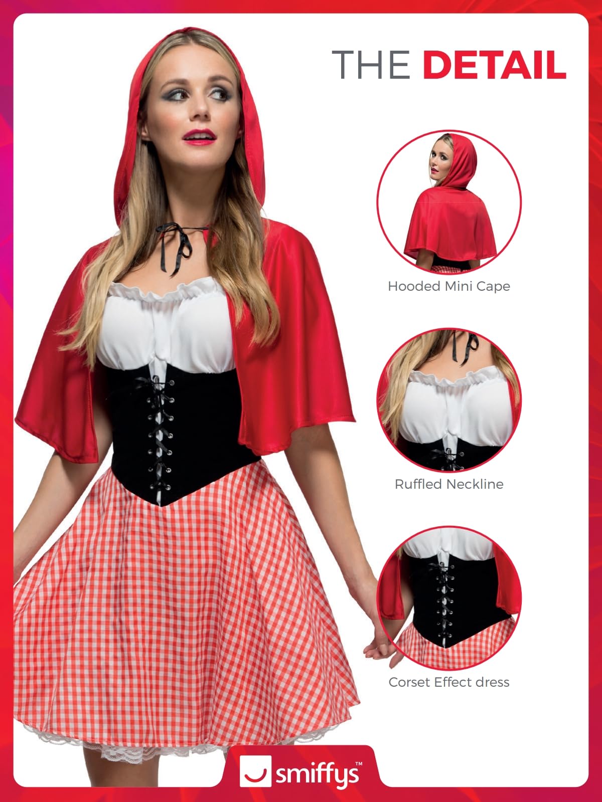 Smiffys Red Riding Hood Costume - Women's Size 16-18 4