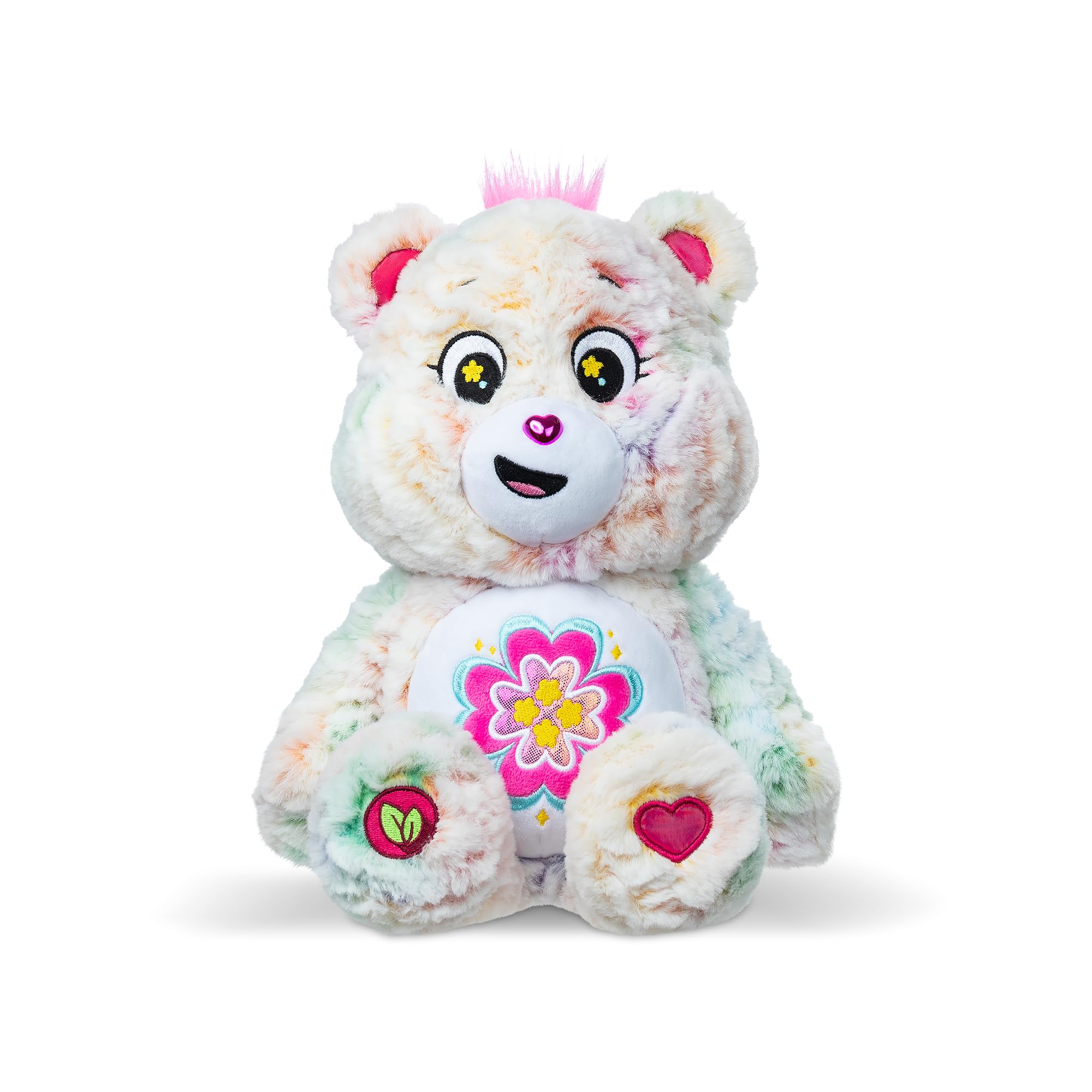 Basic Fun Care Bears Blossom Heart Bear Medium Plush - 35cm Eco-Friendly Stuffed Toy
