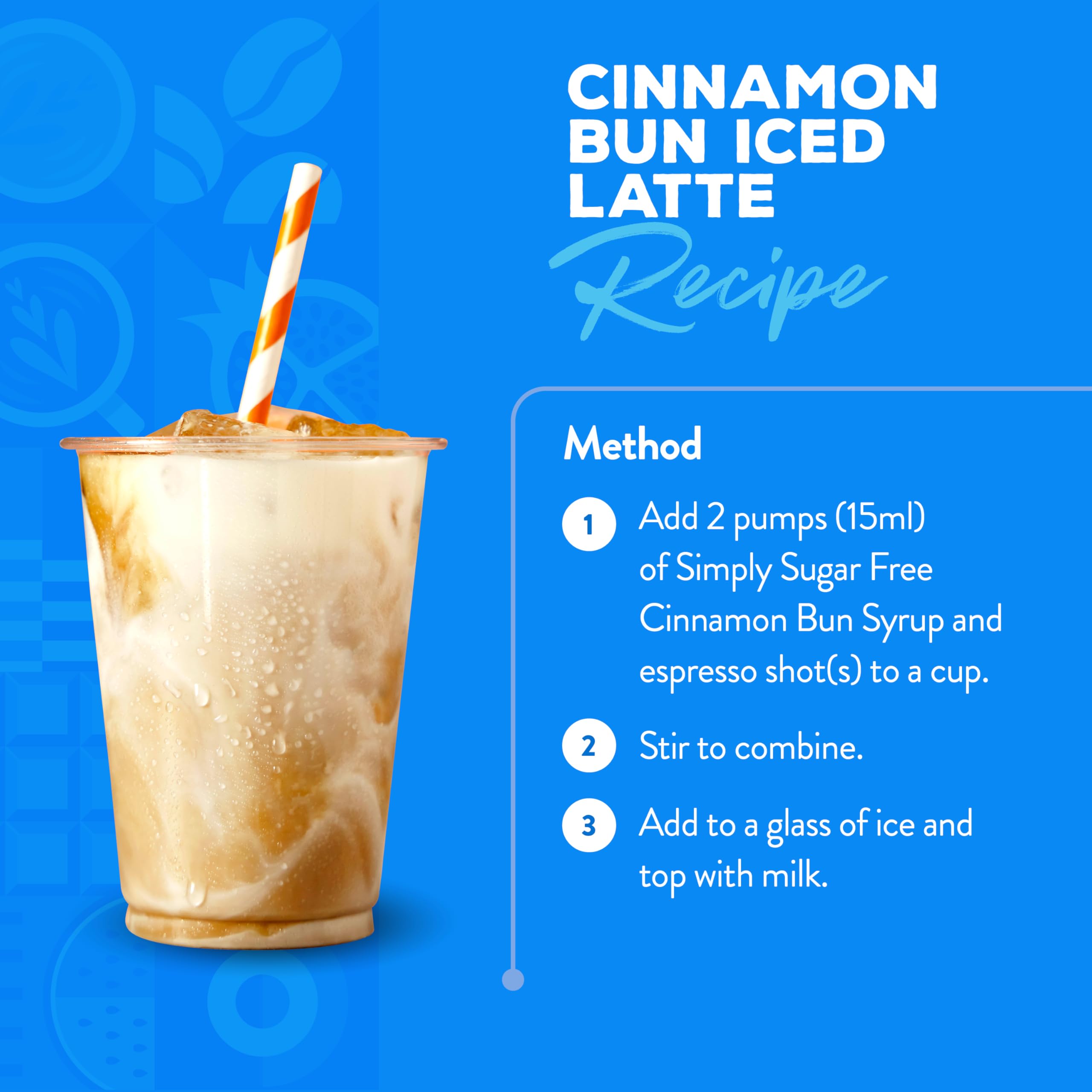 Simply Sugar Free Cinnamon Bun Syrup, Vegan & Nut Free, Flavoured Syrup for Beverages & Baking