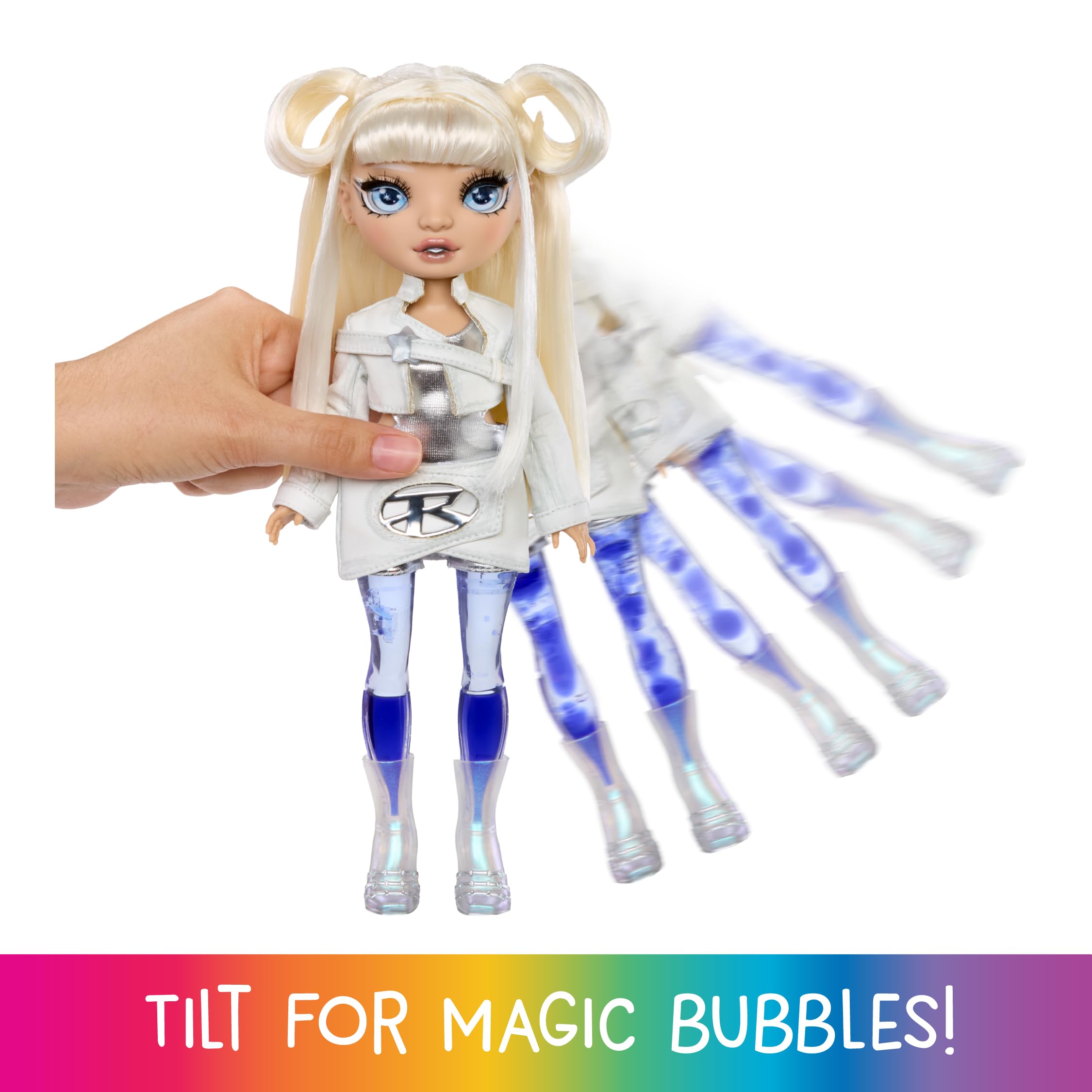Rainbow High Whitney Sparkle & Shine Fashion Doll - 28cm White Hair with Magic Bubbles in Legs 3